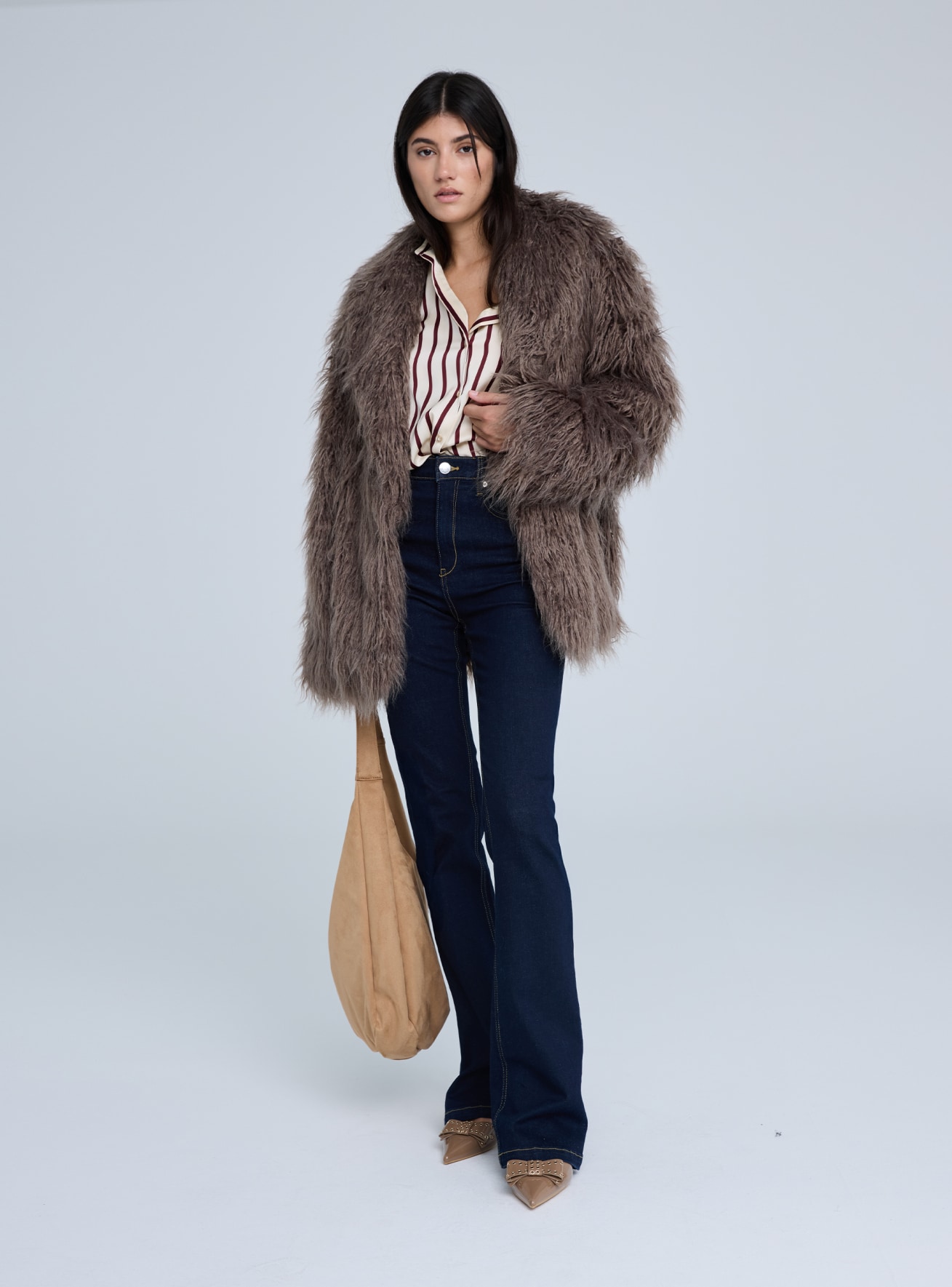 Faux fur coat