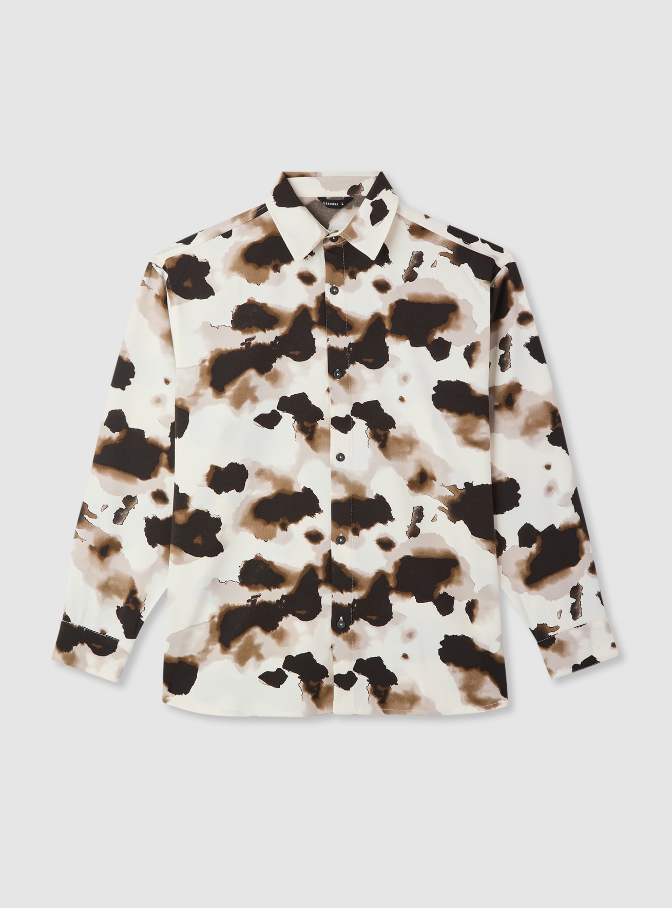 Camicia a fantasia maniche lunghe