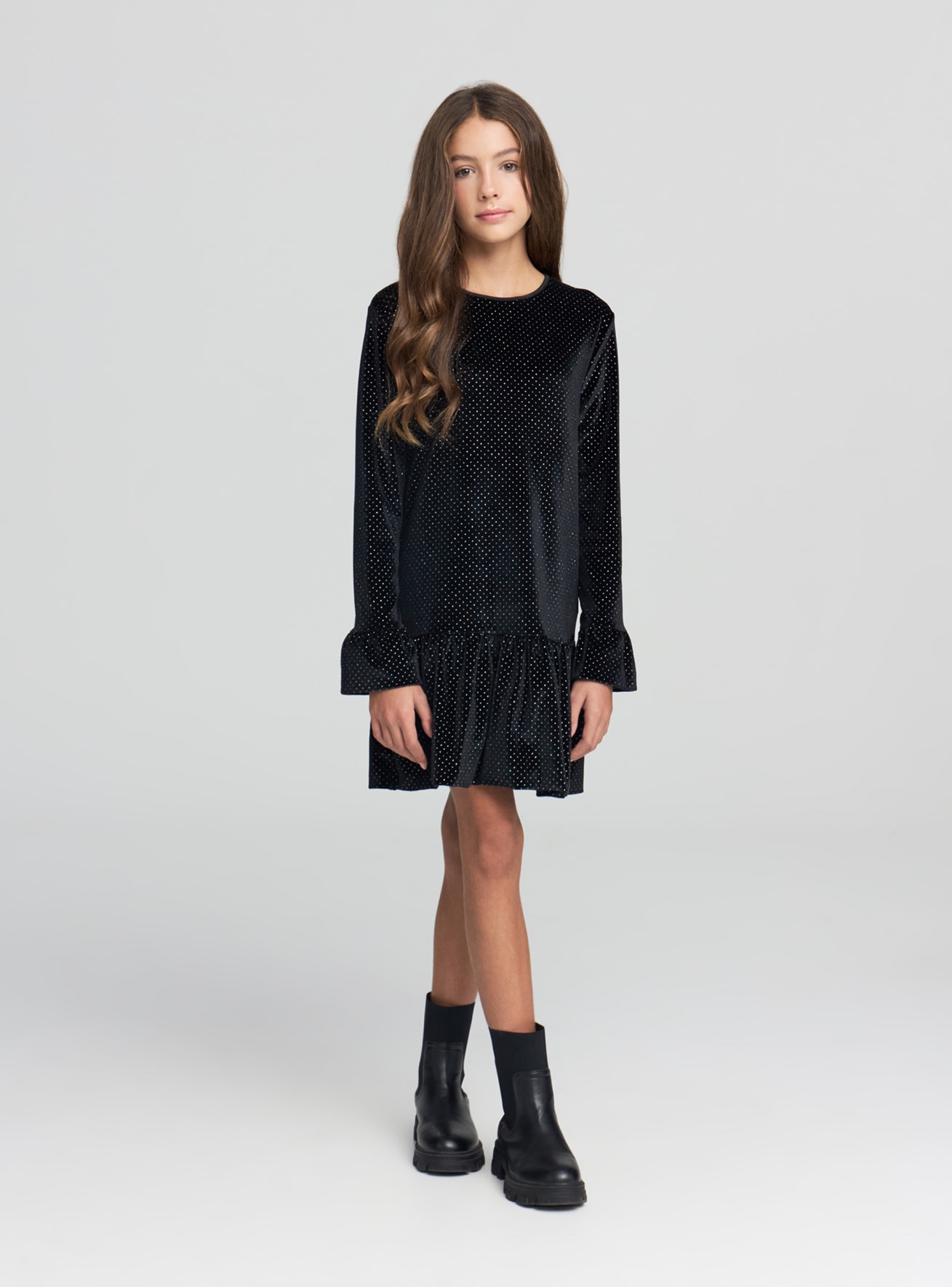 Vestito glitter all-over