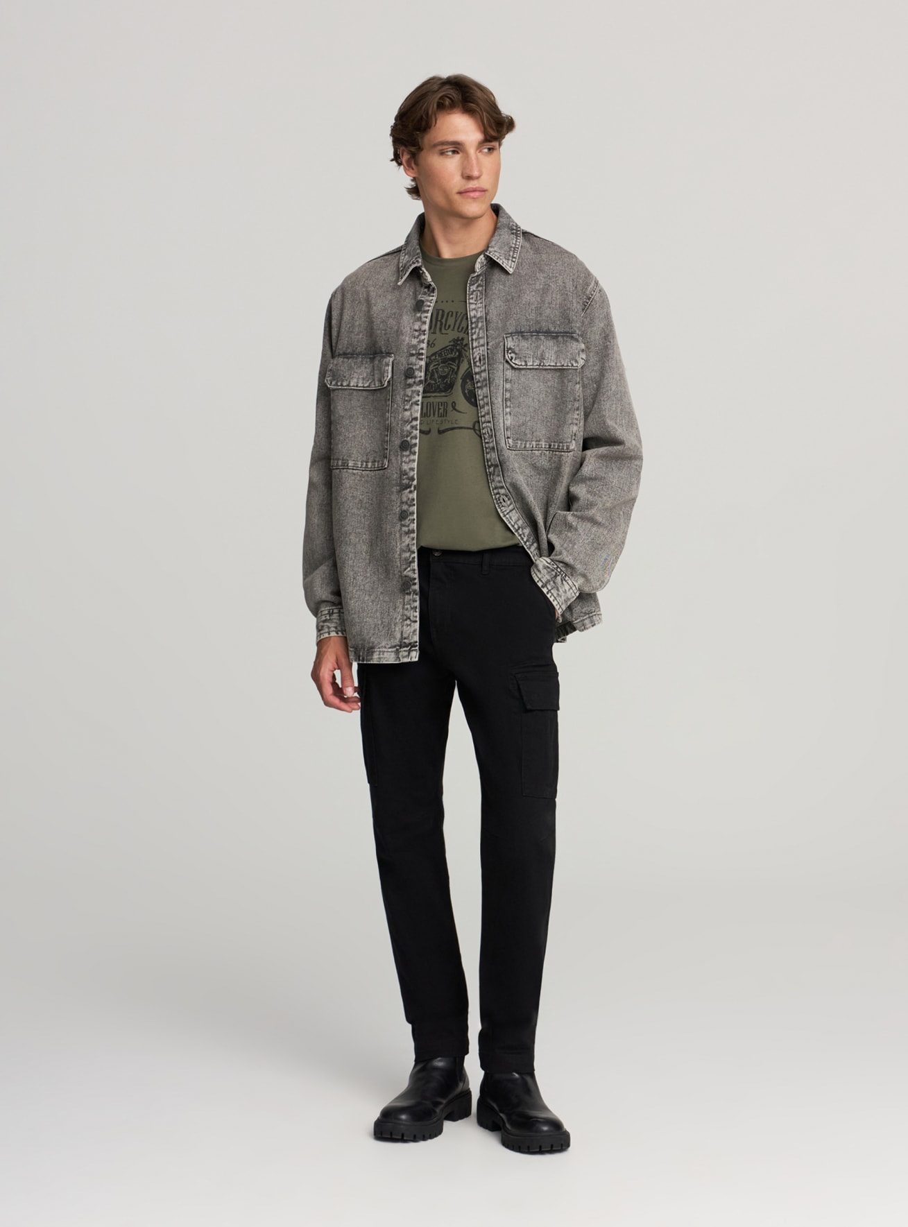 Pantaloni cargo elasticizzati