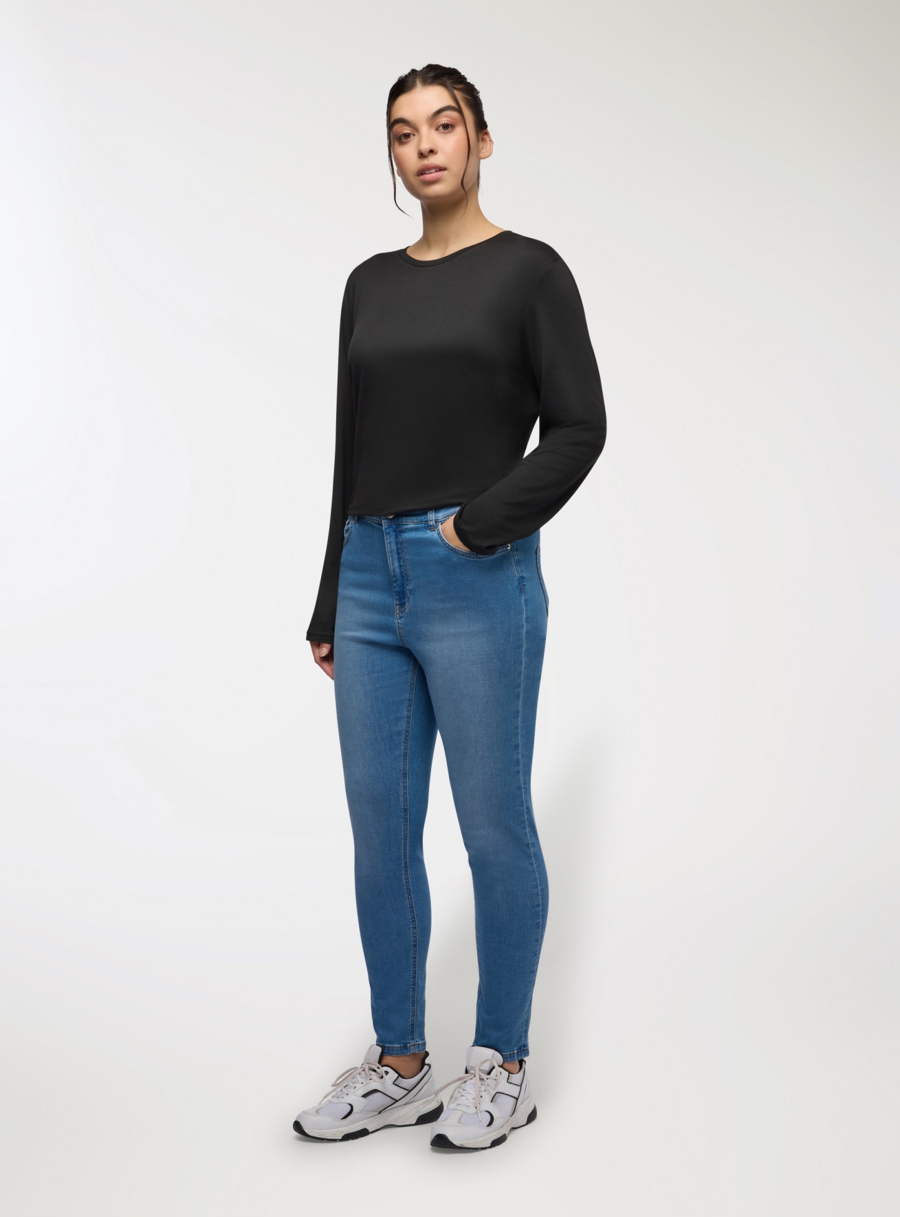 Pantalone Jeans Lungo Donna Terranova