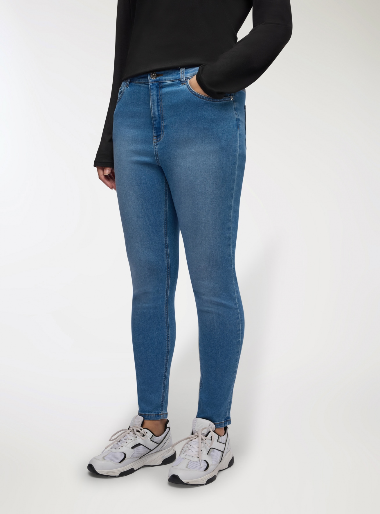 Pantalone Jeans Lungo Damen Terranova