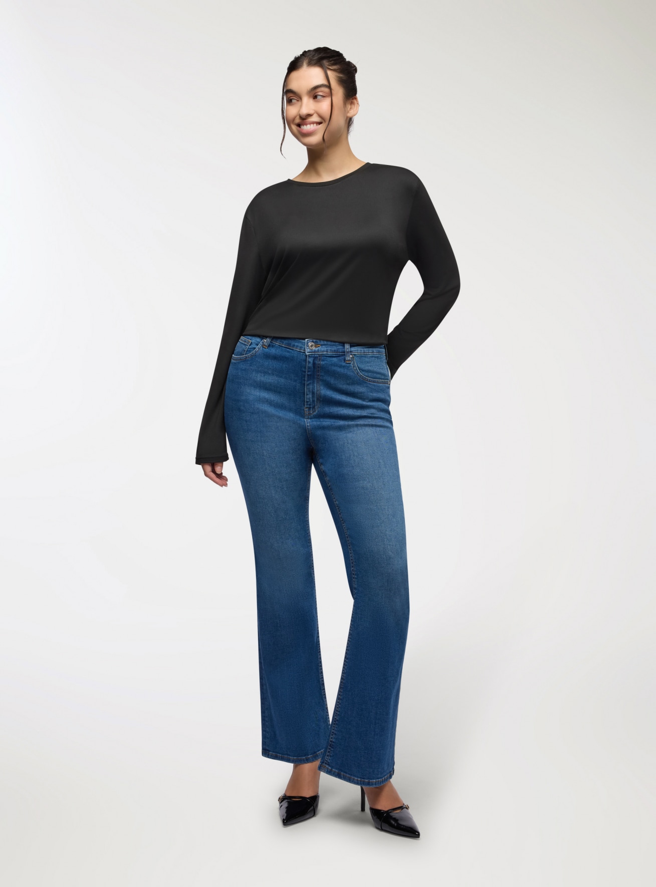 Długie spodnie jeansowe Donna Terranova