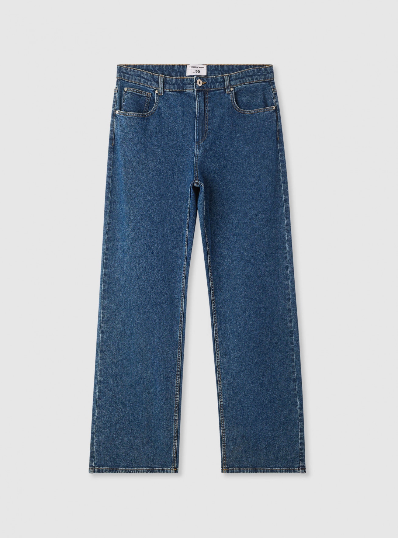 Jeans scuri straight fit