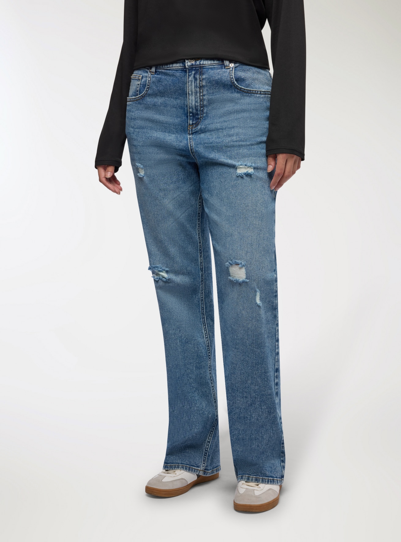 Pantalone Jeans Lungo Mujer Terranova