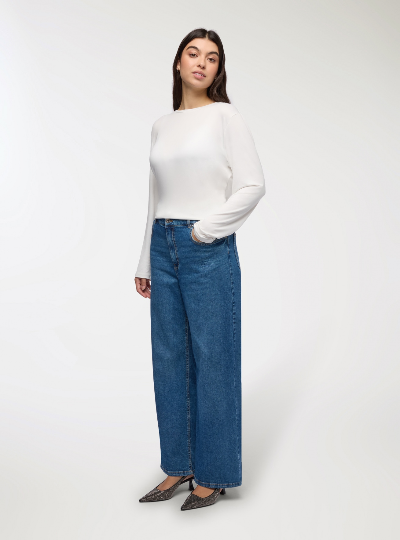 Jeans de pierna ancha