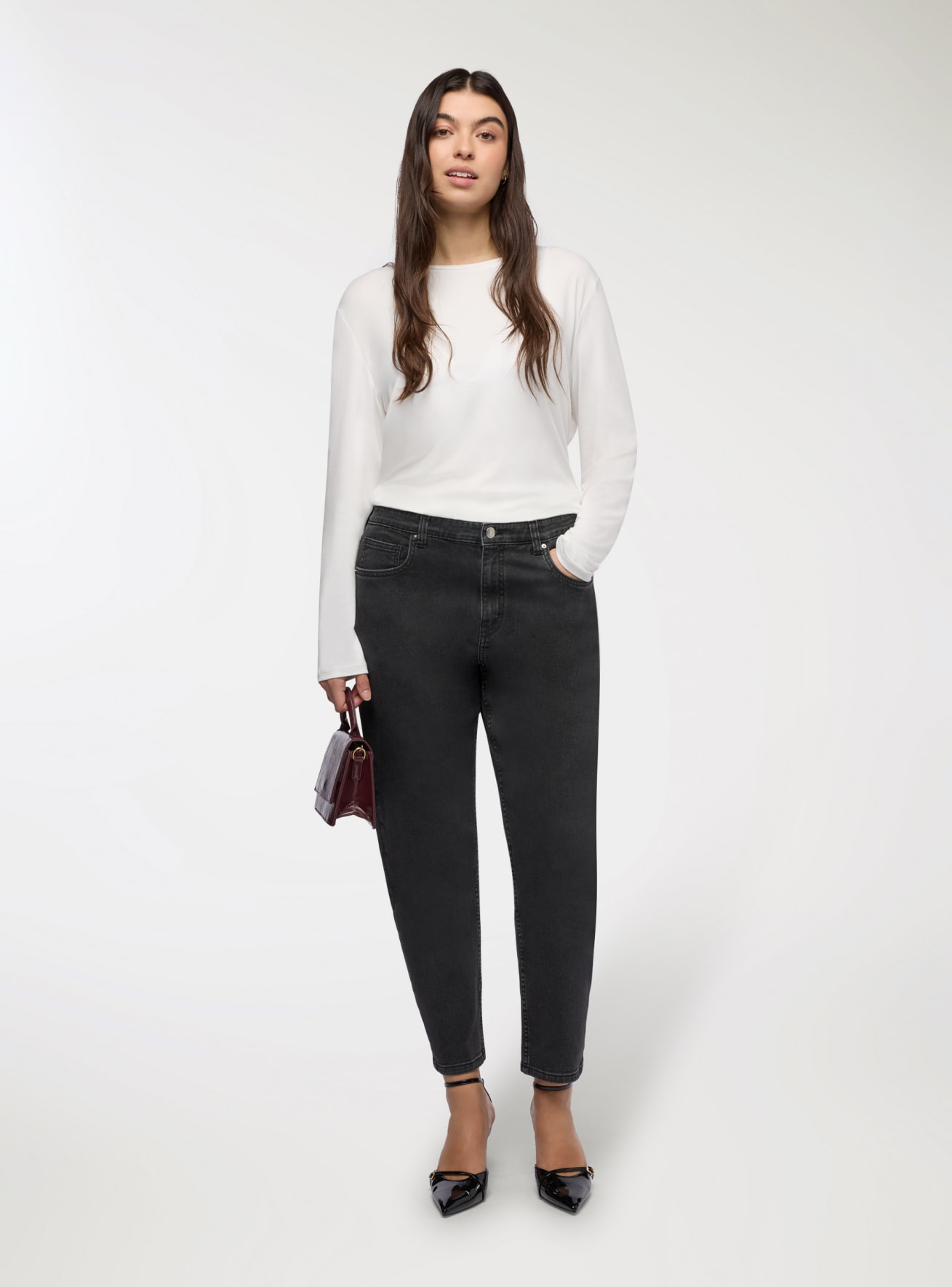 Pantalone Jeans Lungo Damen Terranova