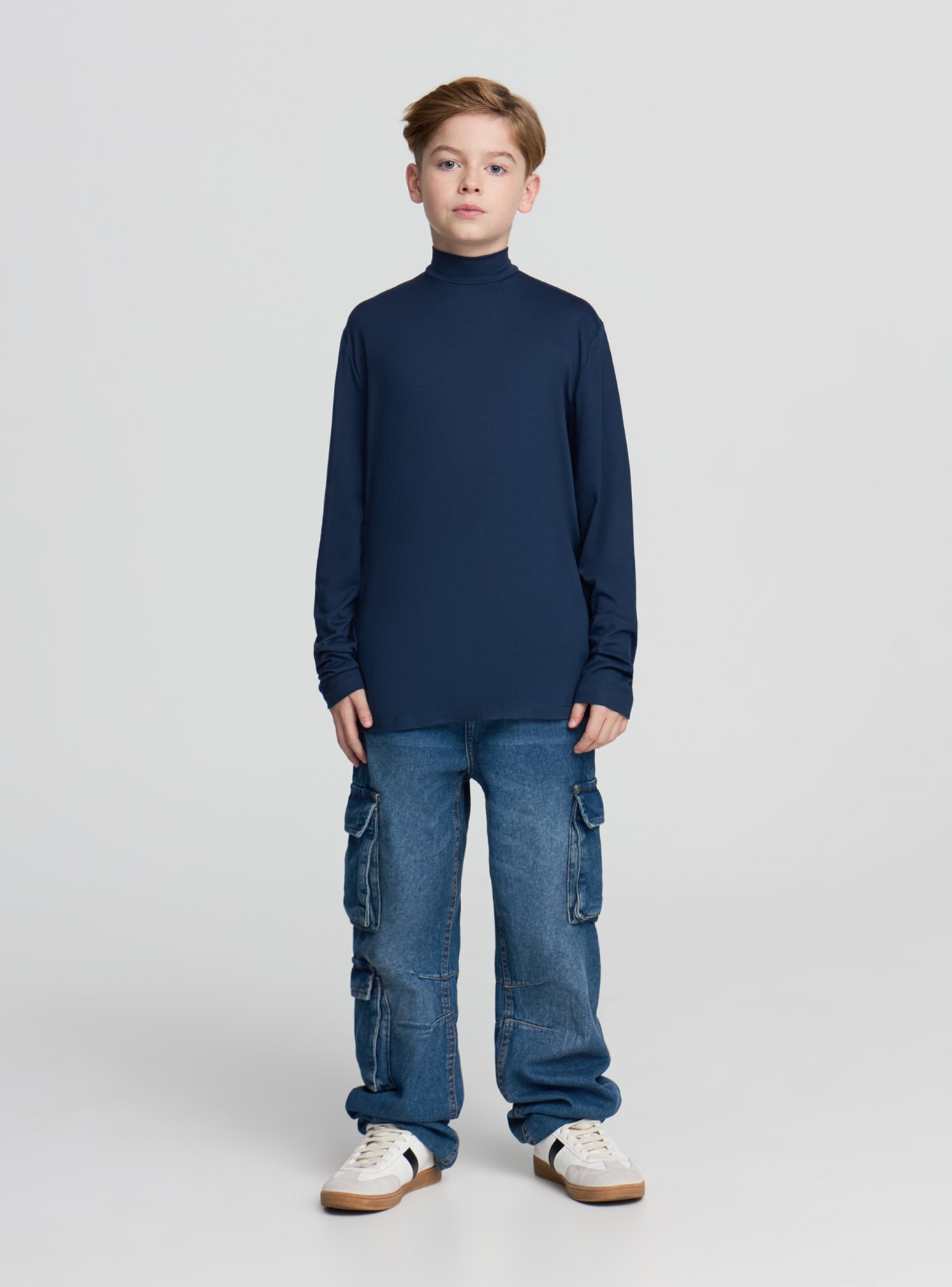 Zestaw 3 elastycznych golfów (t-shirtów z golfem)