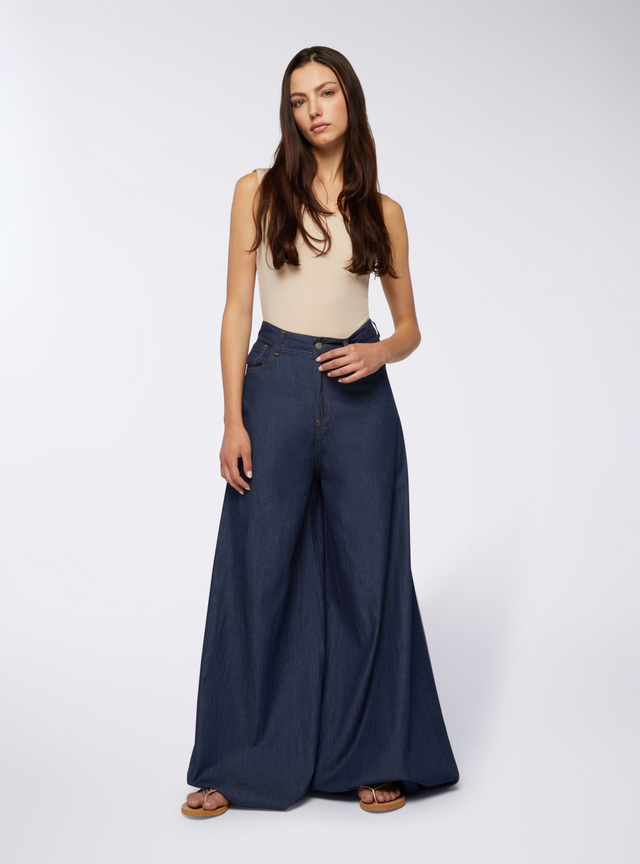 Pantalone Jeans Lungo Donna Terranova