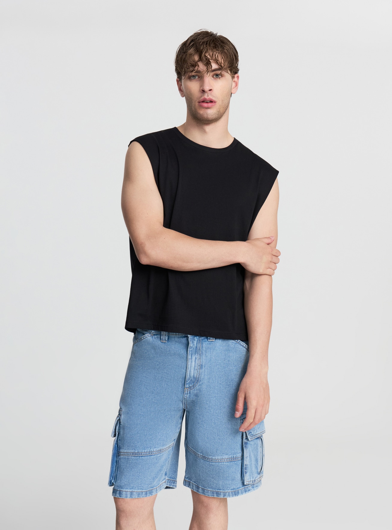 Short en Jeans Homme Terranova