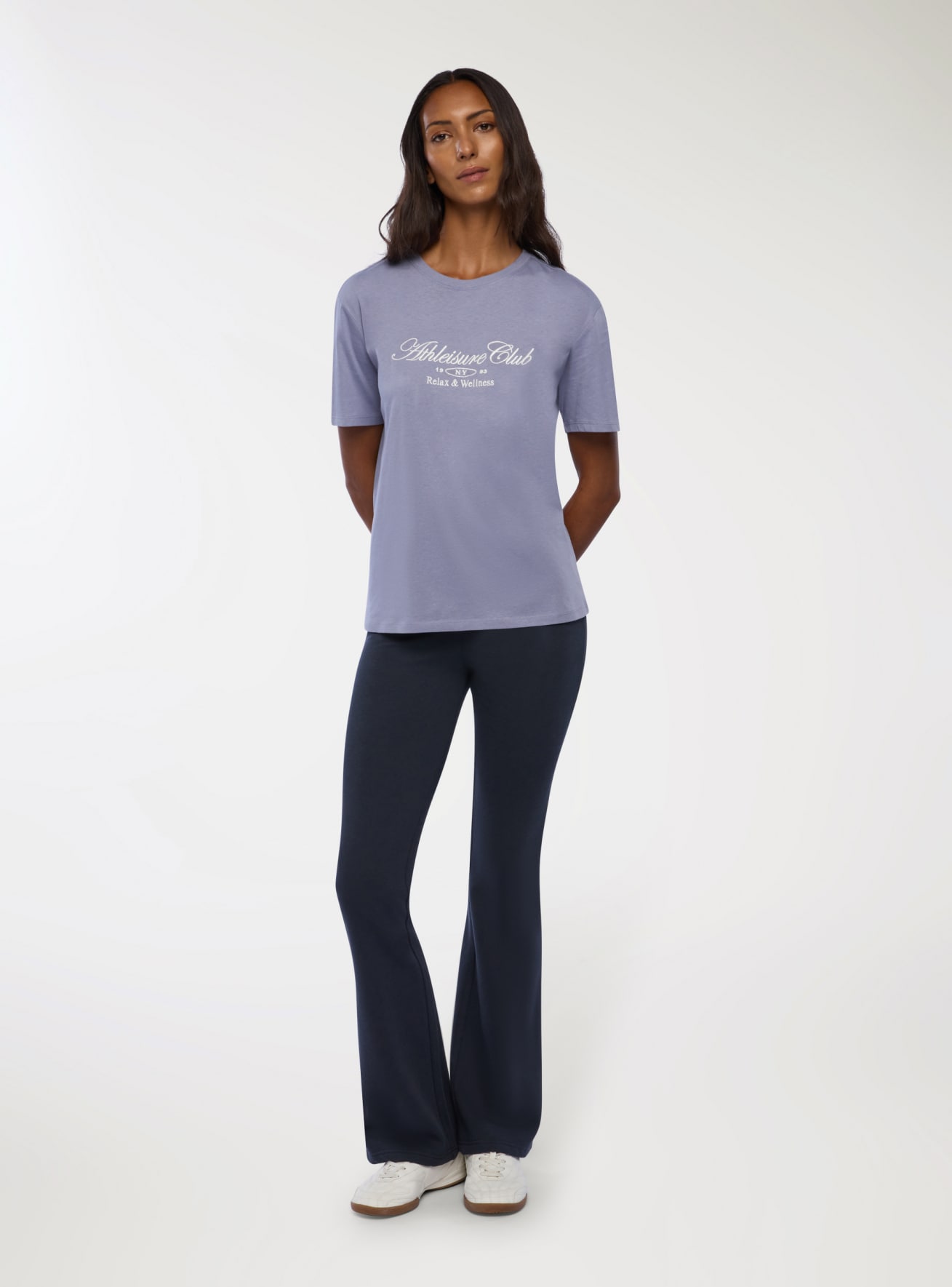 T-shirt ampia con scritta