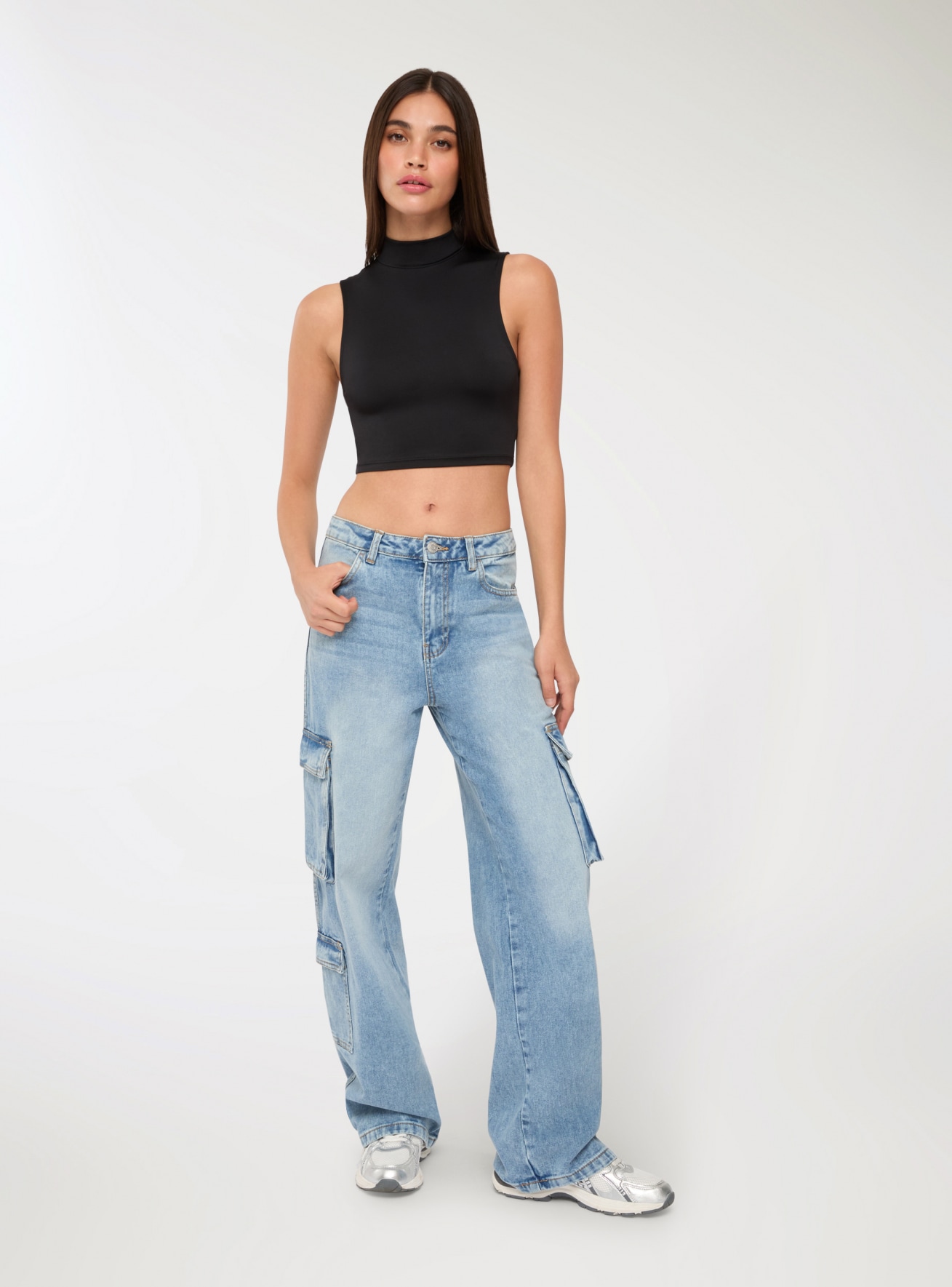 Pantallona xhins të gjata Grua Terranova