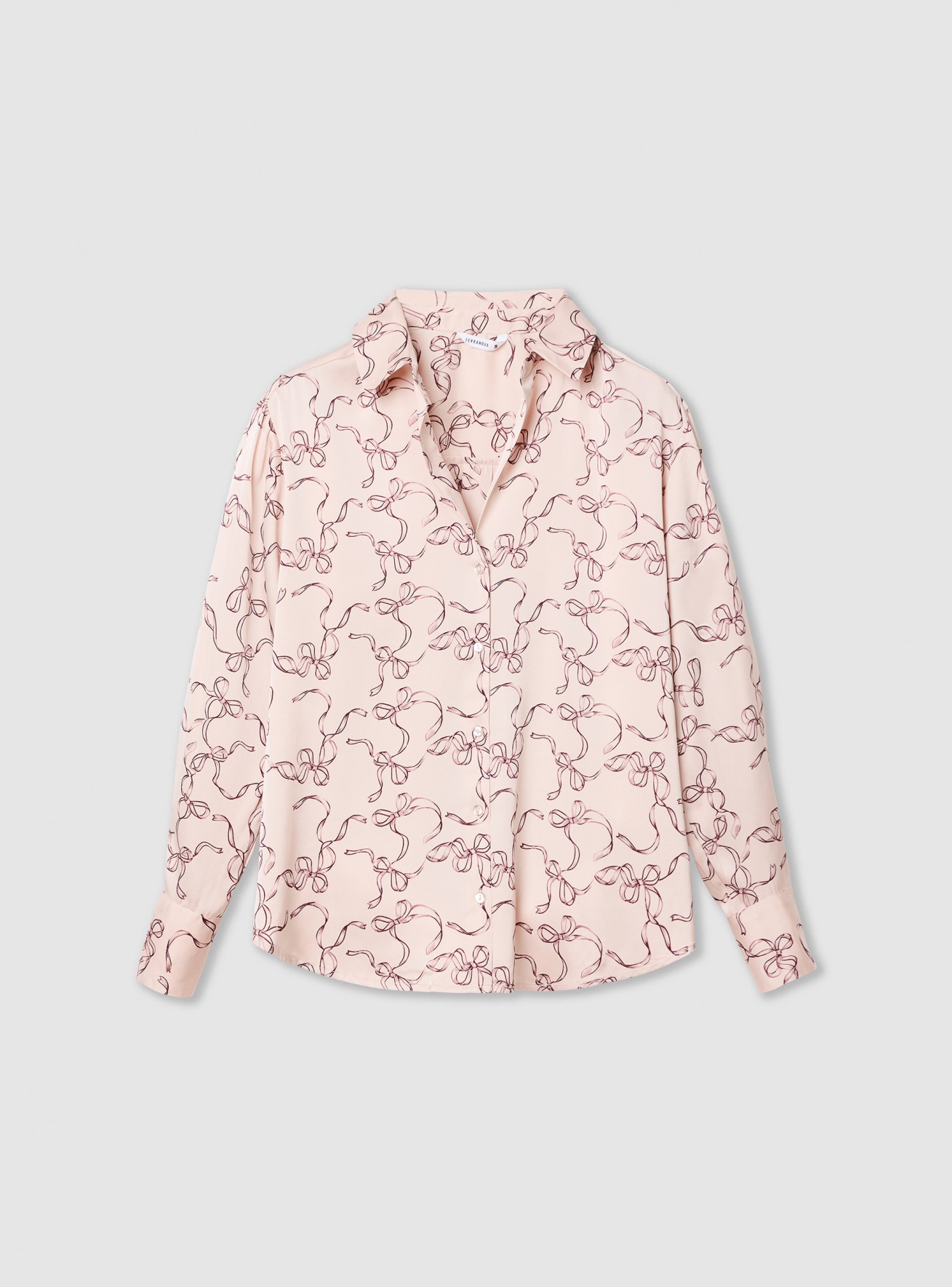 Camicia ampia con stampa fiocchi