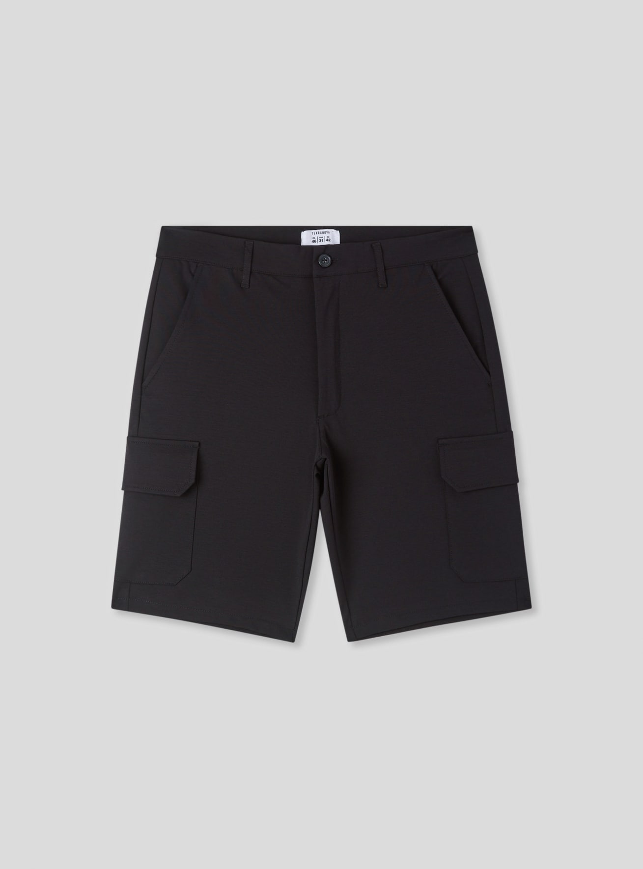 Pantaloncini cargo tinta unita