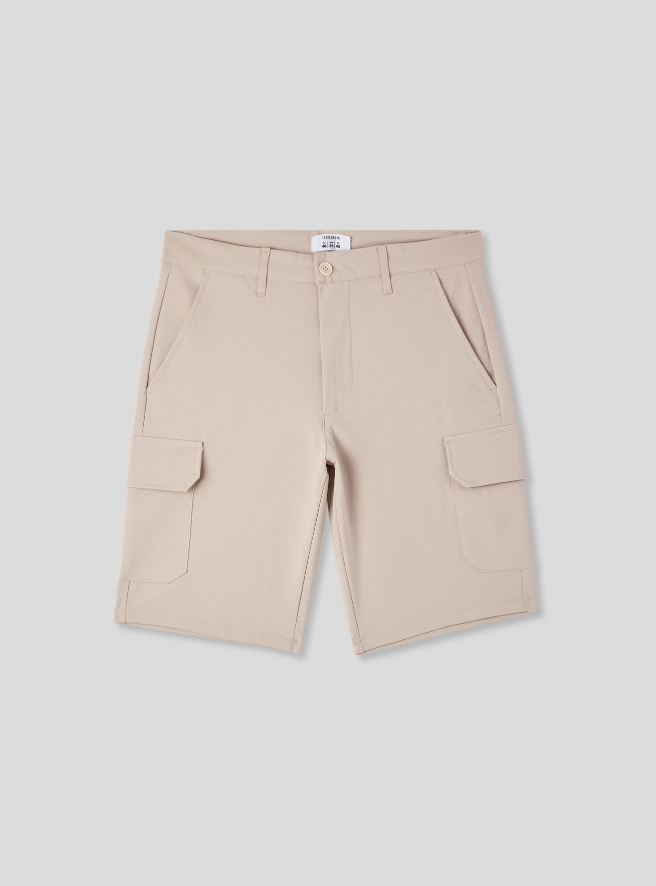 Pantaloncini cargo tinta unita