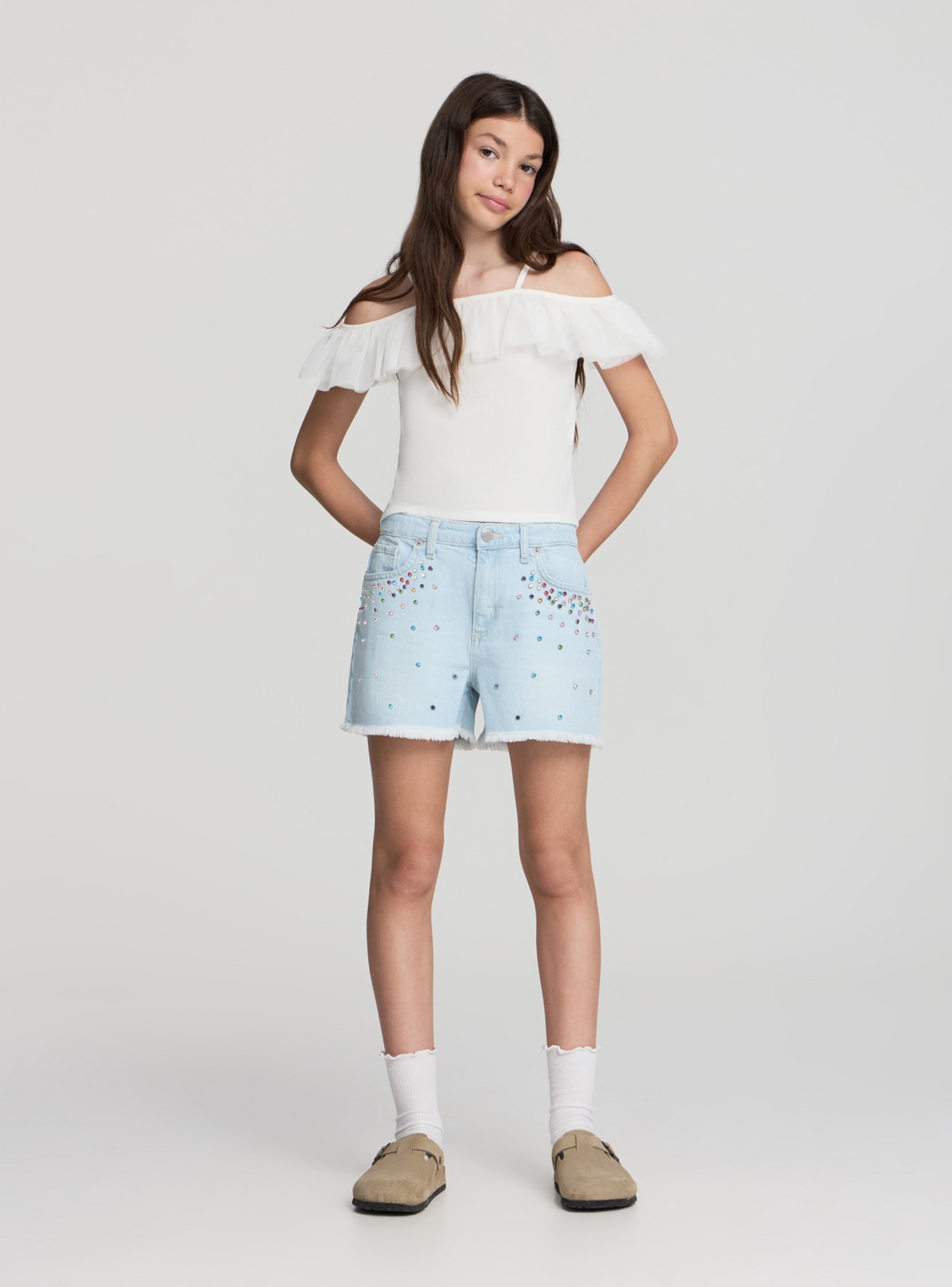 Jeans cortos Niña Terranova