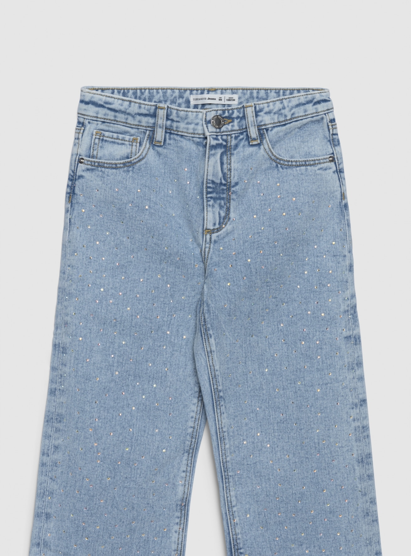 Długie spodnie jeansowe Dziewczynka Terranova
