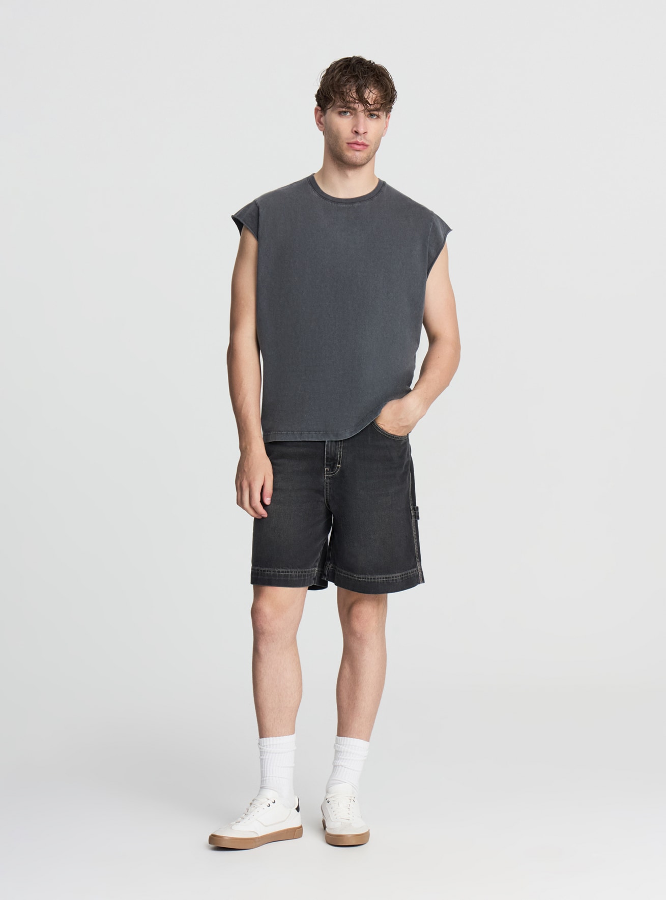 Pantalone Jeans Corto Uomo Terranova