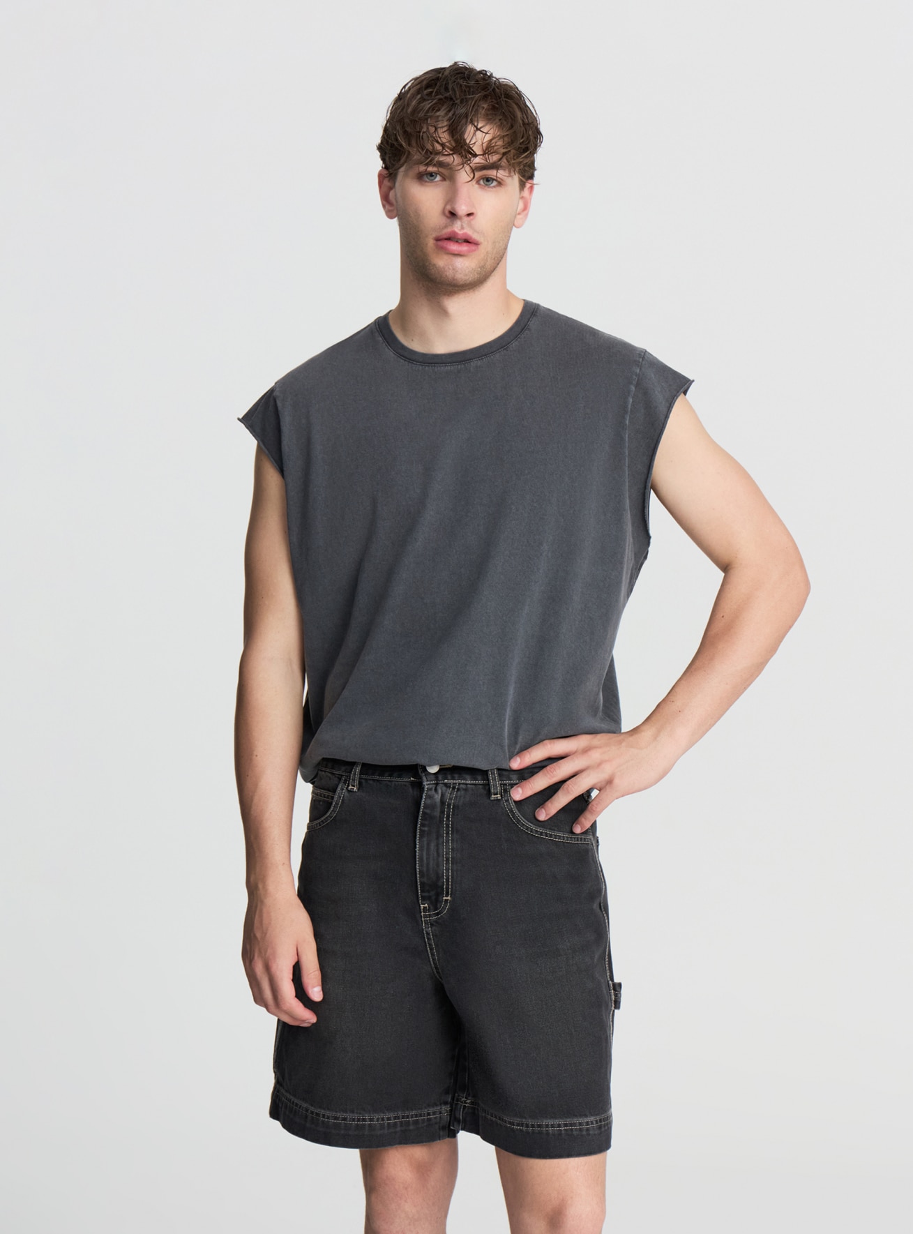 Pantalone Jeans Corto Uomo Terranova