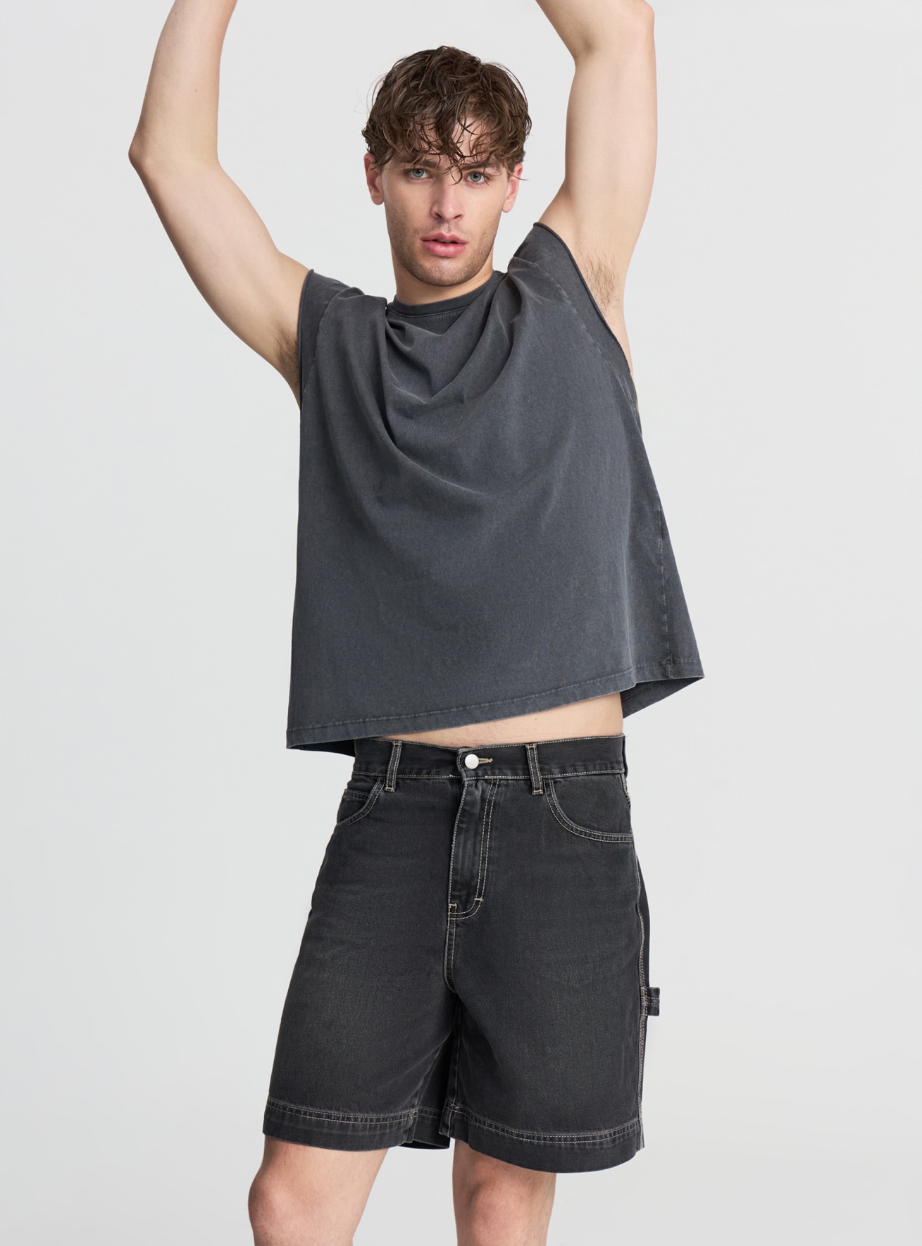 Pantalone Jeans Corto Uomo Terranova