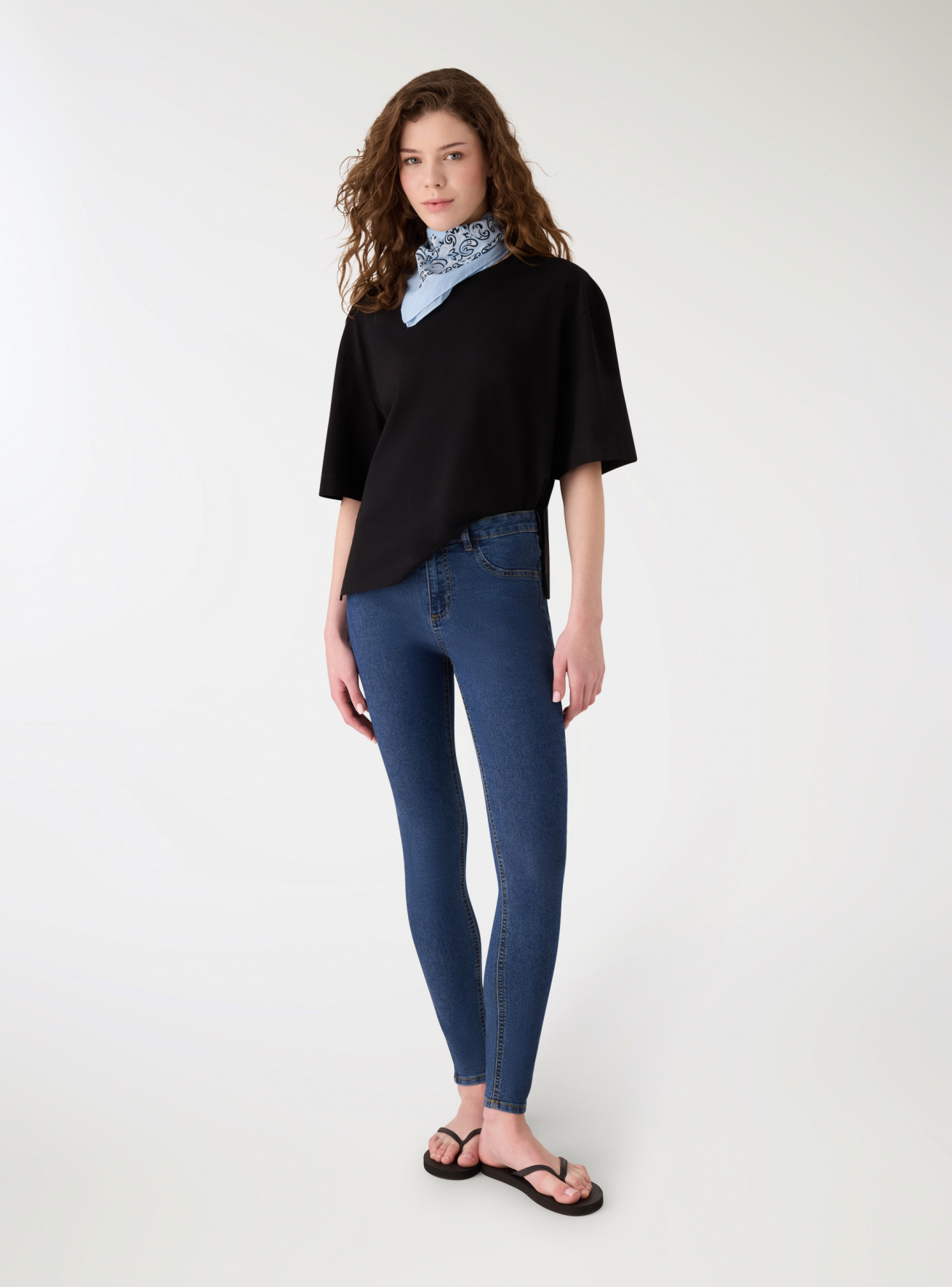 Pantalone Jeans Lungo Donna Terranova