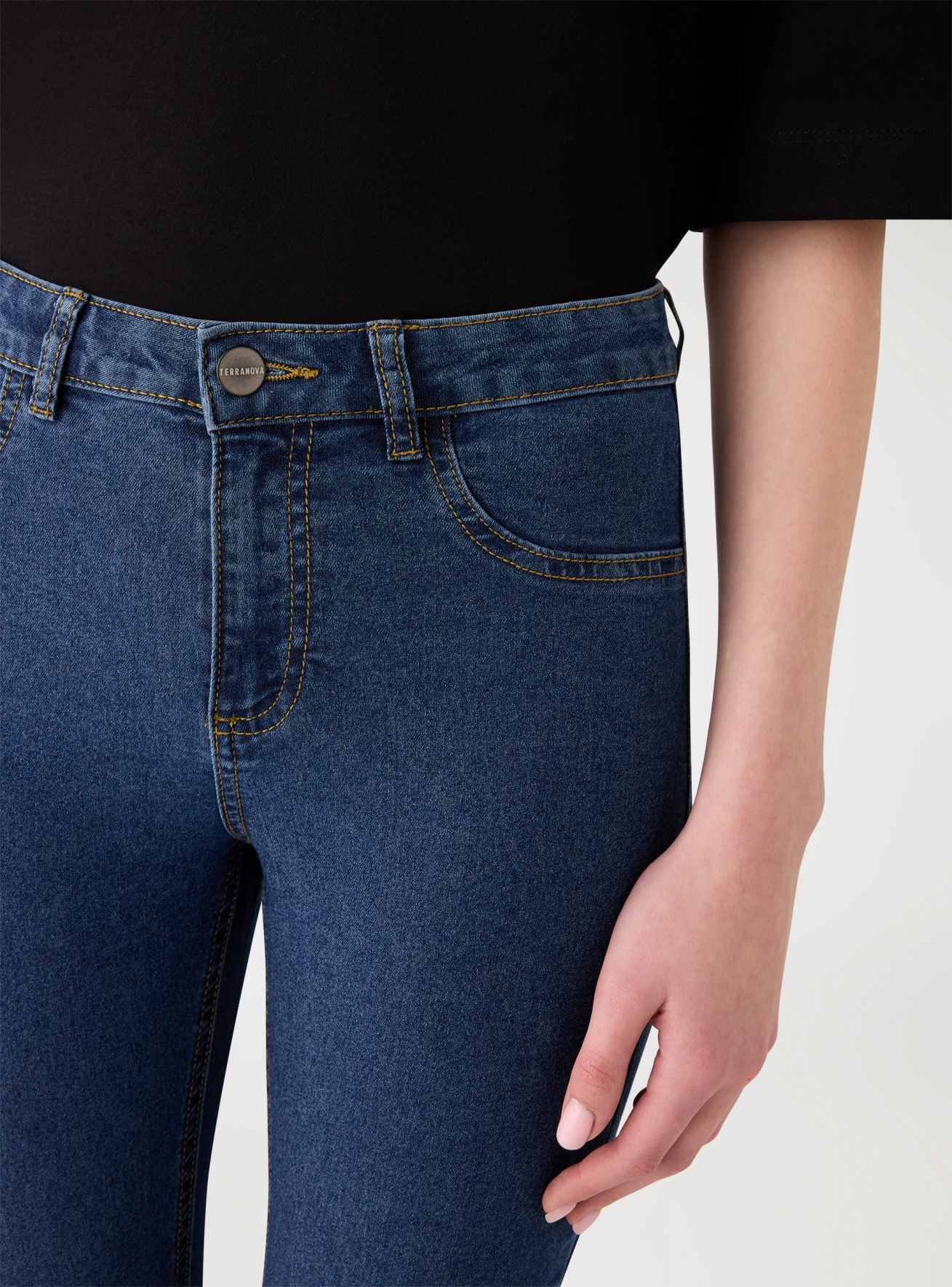 Pantalone Jeans Lungo Donna Terranova