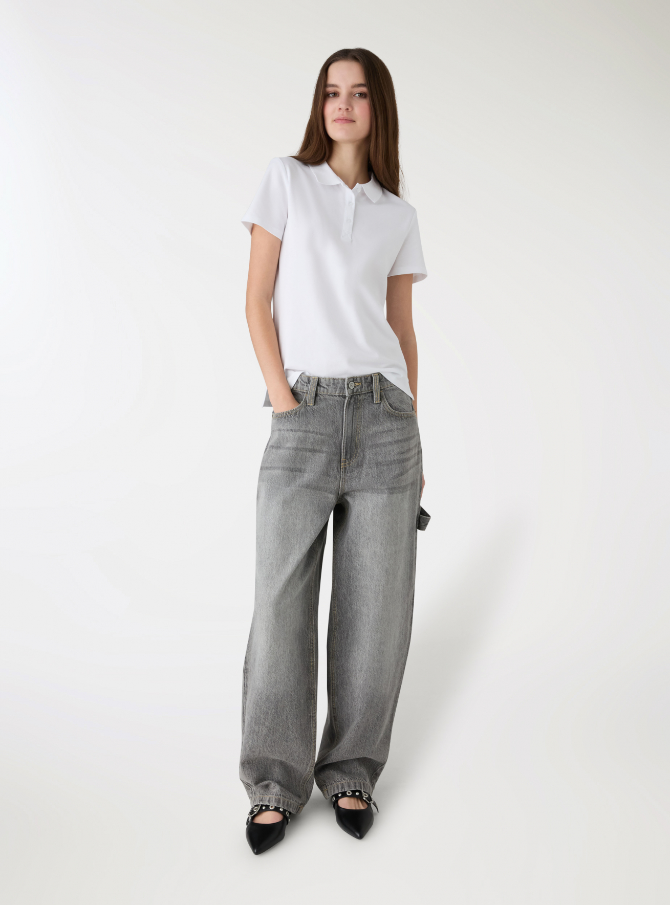 Pantalone Jeans Lungo Donna Terranova