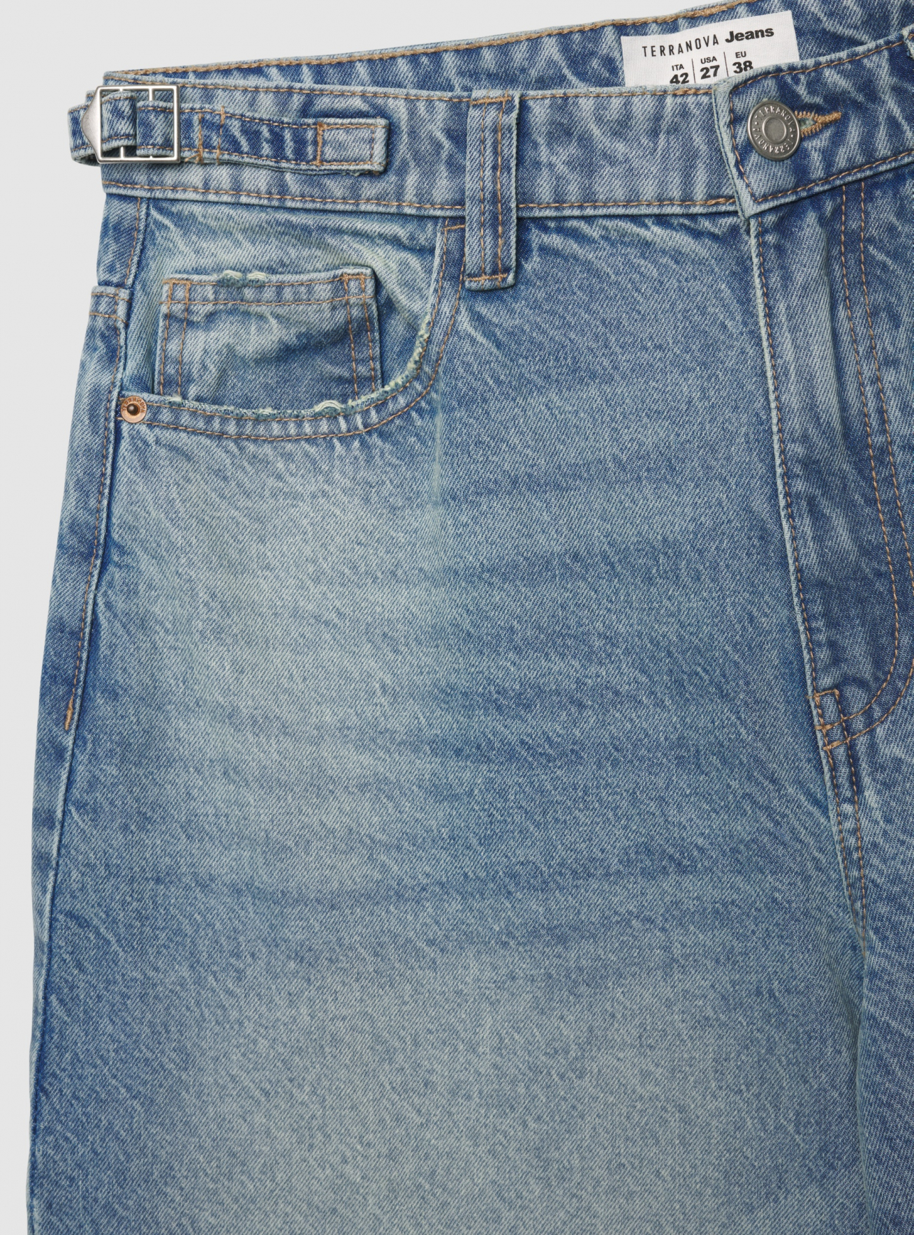 Pantalone Jeans Lungo Donna Terranova