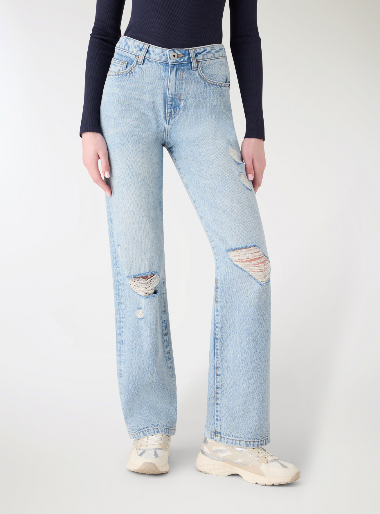 Pantalone Jeans Lungo Donna Terranova