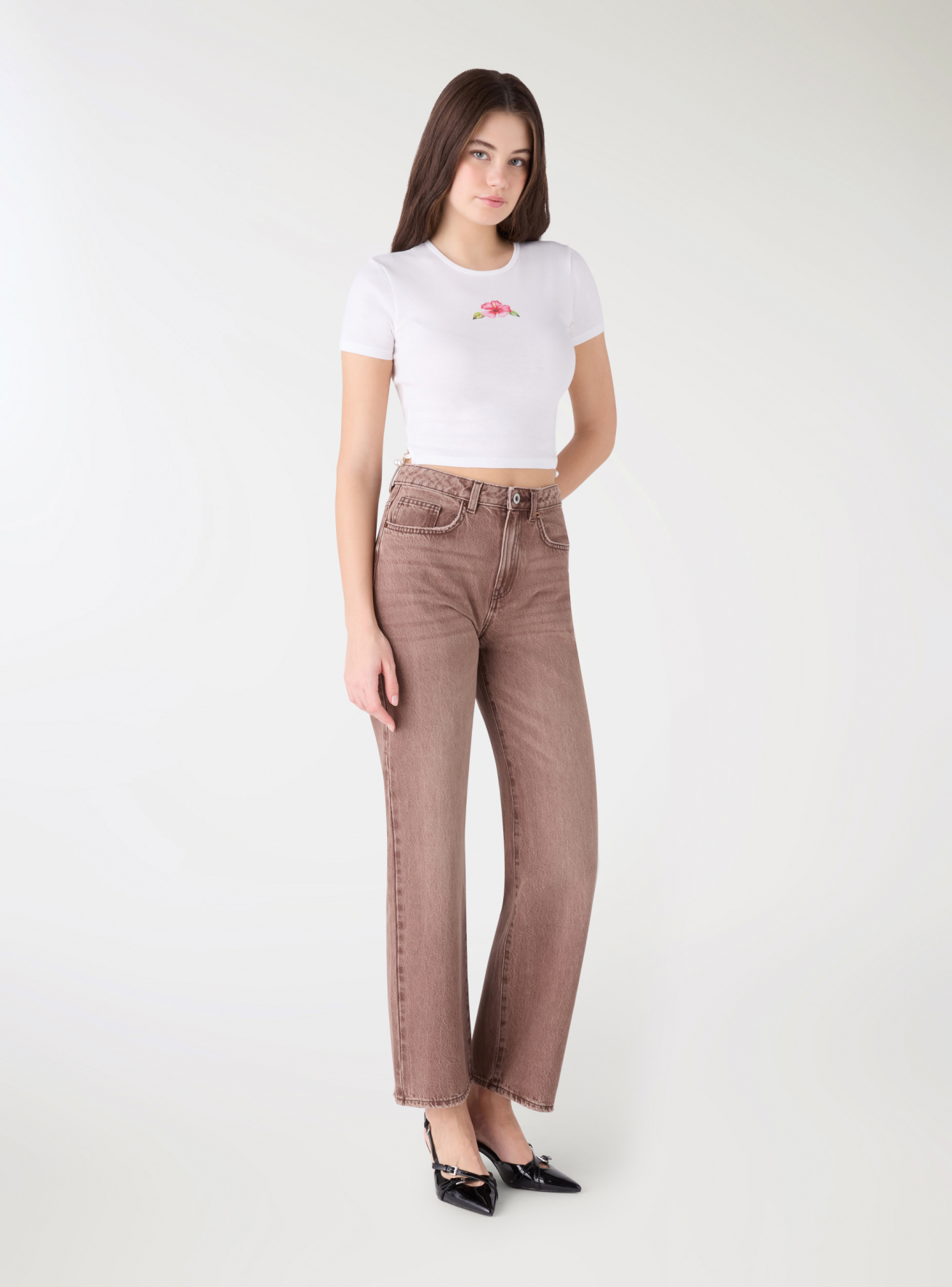 Pantalone Jeans Lungo Donna Terranova