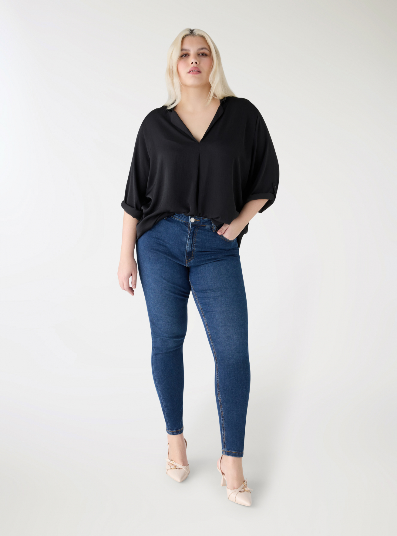 Pantalone Jeans Lungo Donna Terranova
