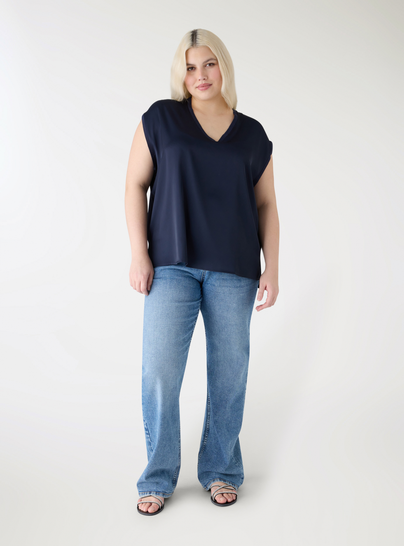 Pantalone Jeans Lungo Donna Terranova