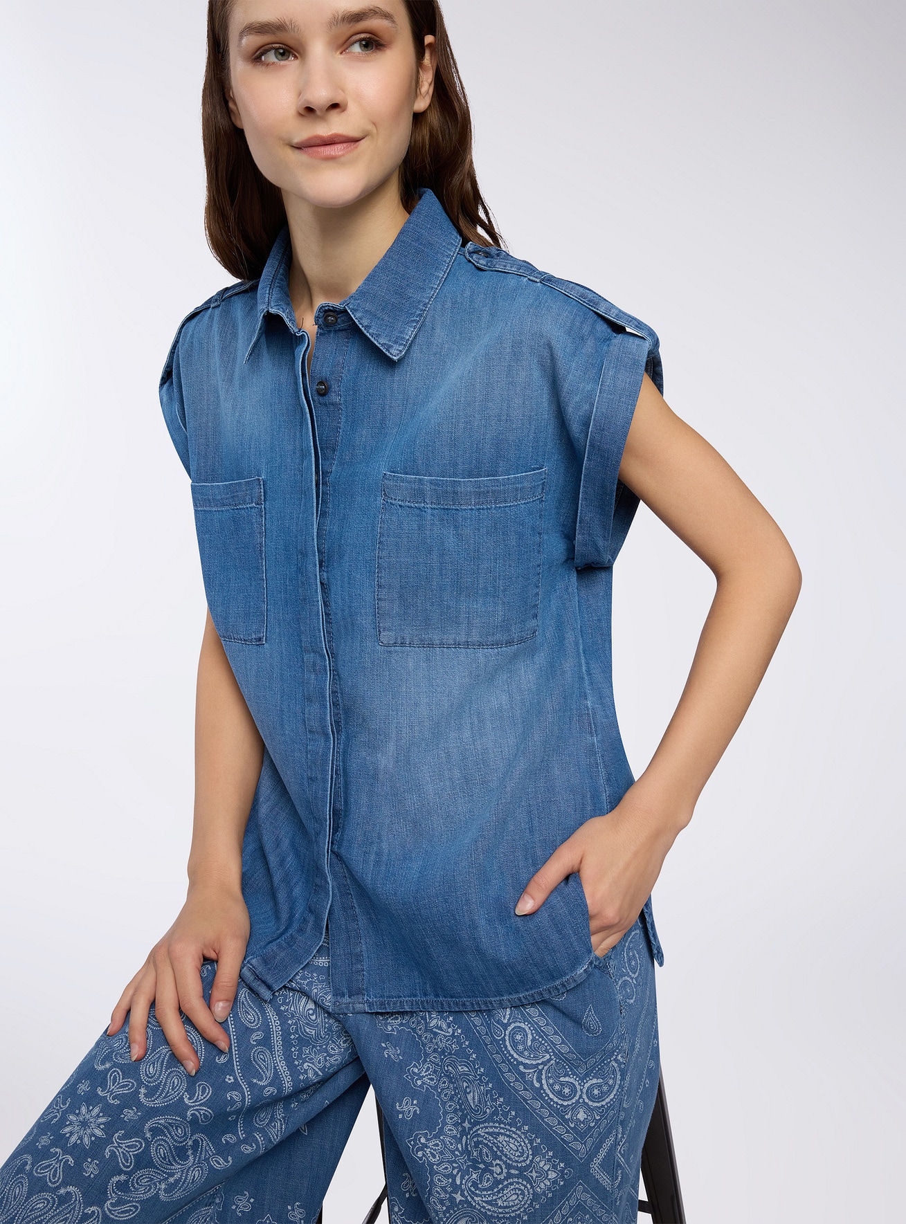 Camisa manga corta Mujer Terranova