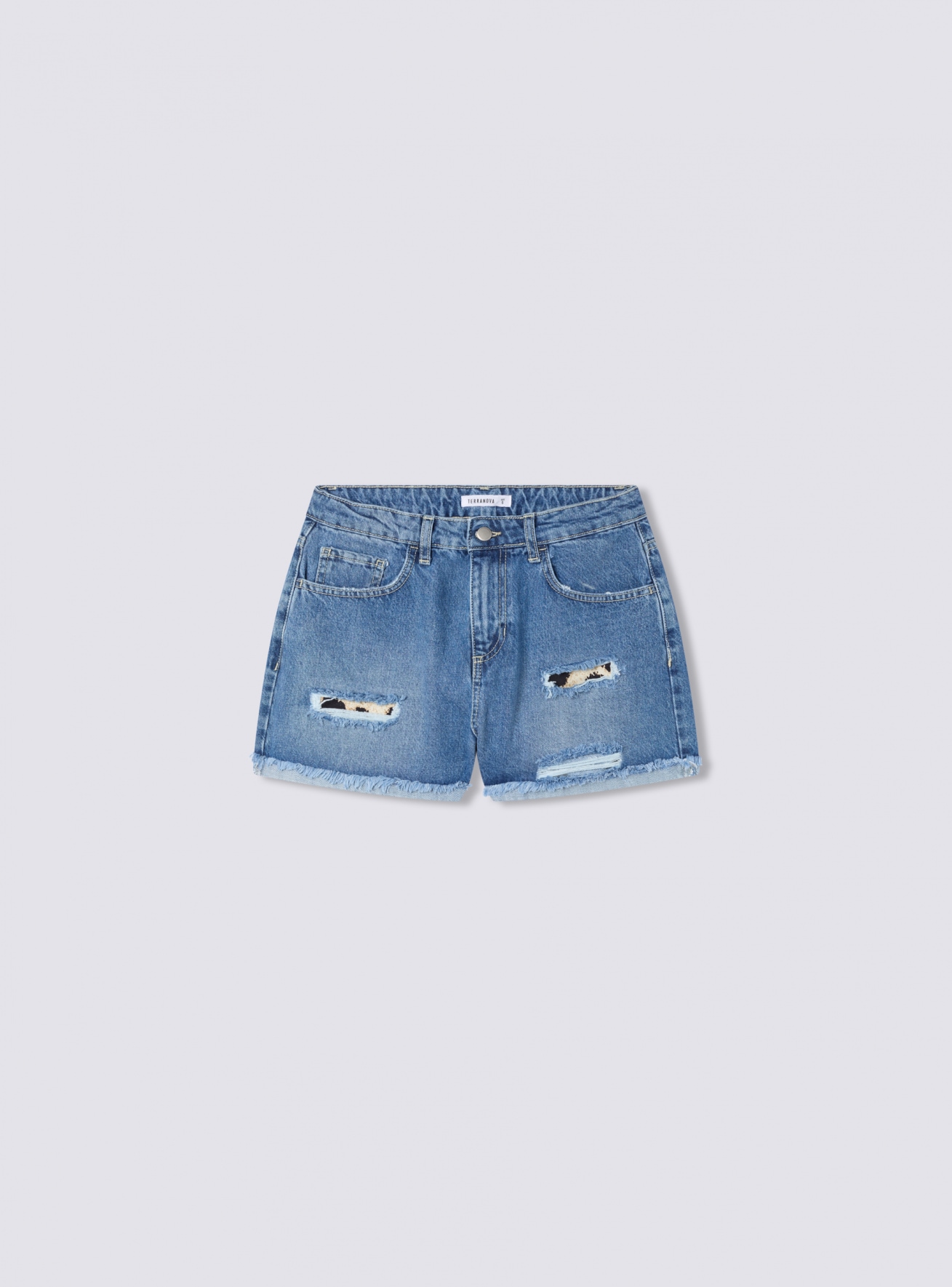 Pantalone Jeans Corto Donna Terranova