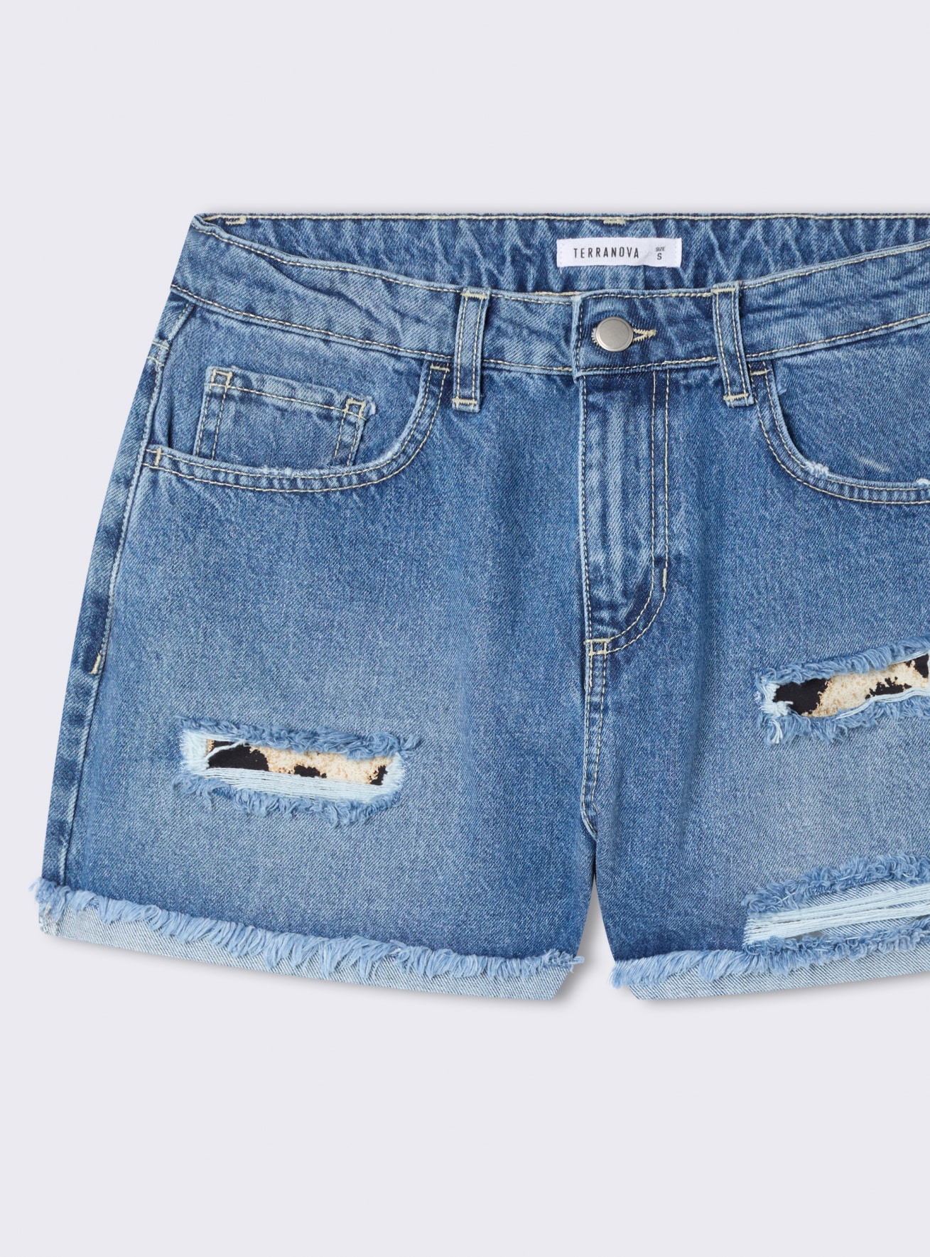 Pantalone Jeans Corto Donna Terranova