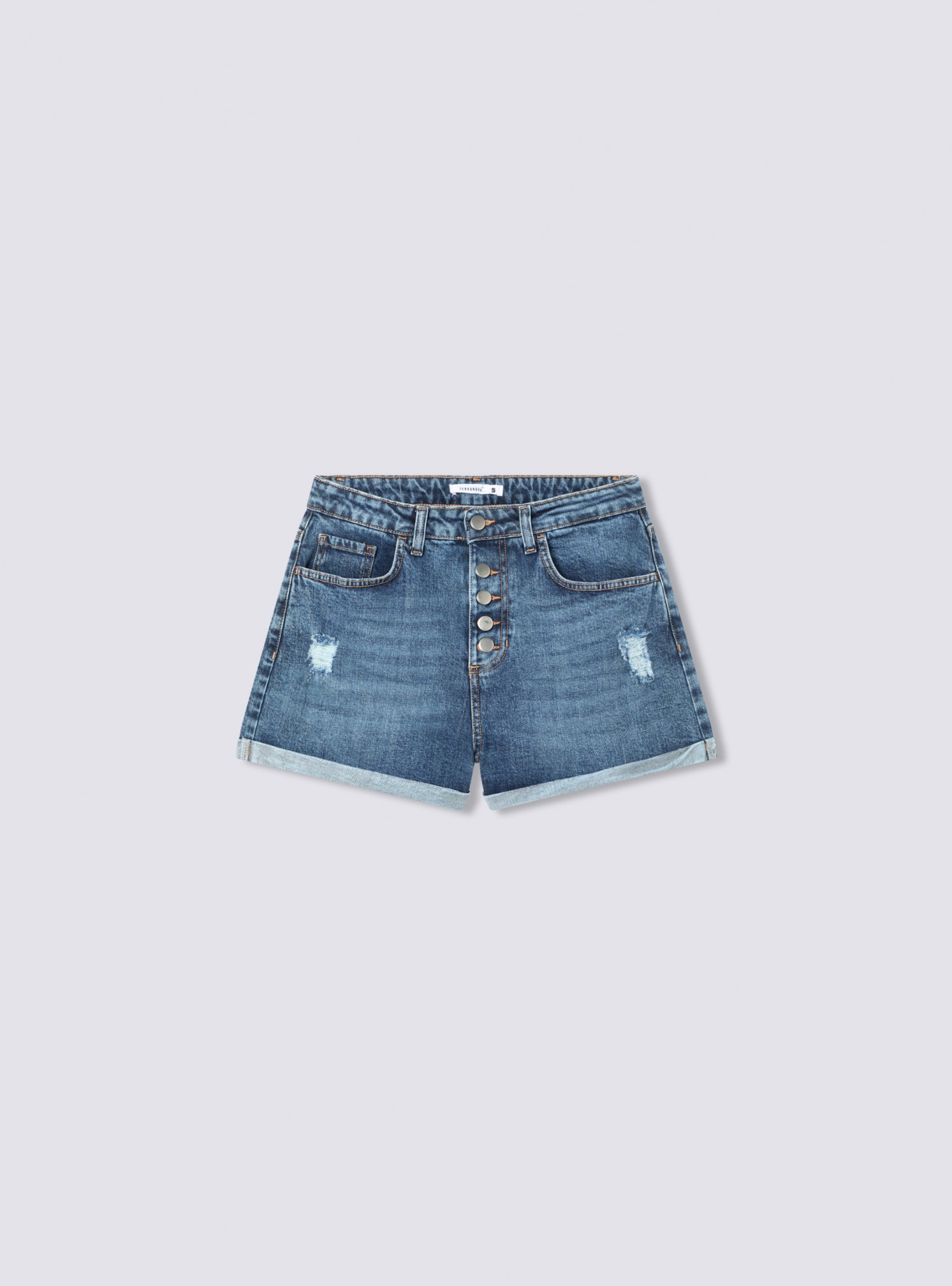 Pantalone Jeans Corto Donna Terranova