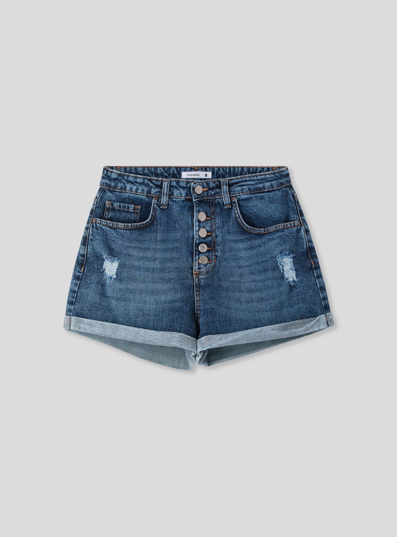 Short en Jeans Femme Terranova