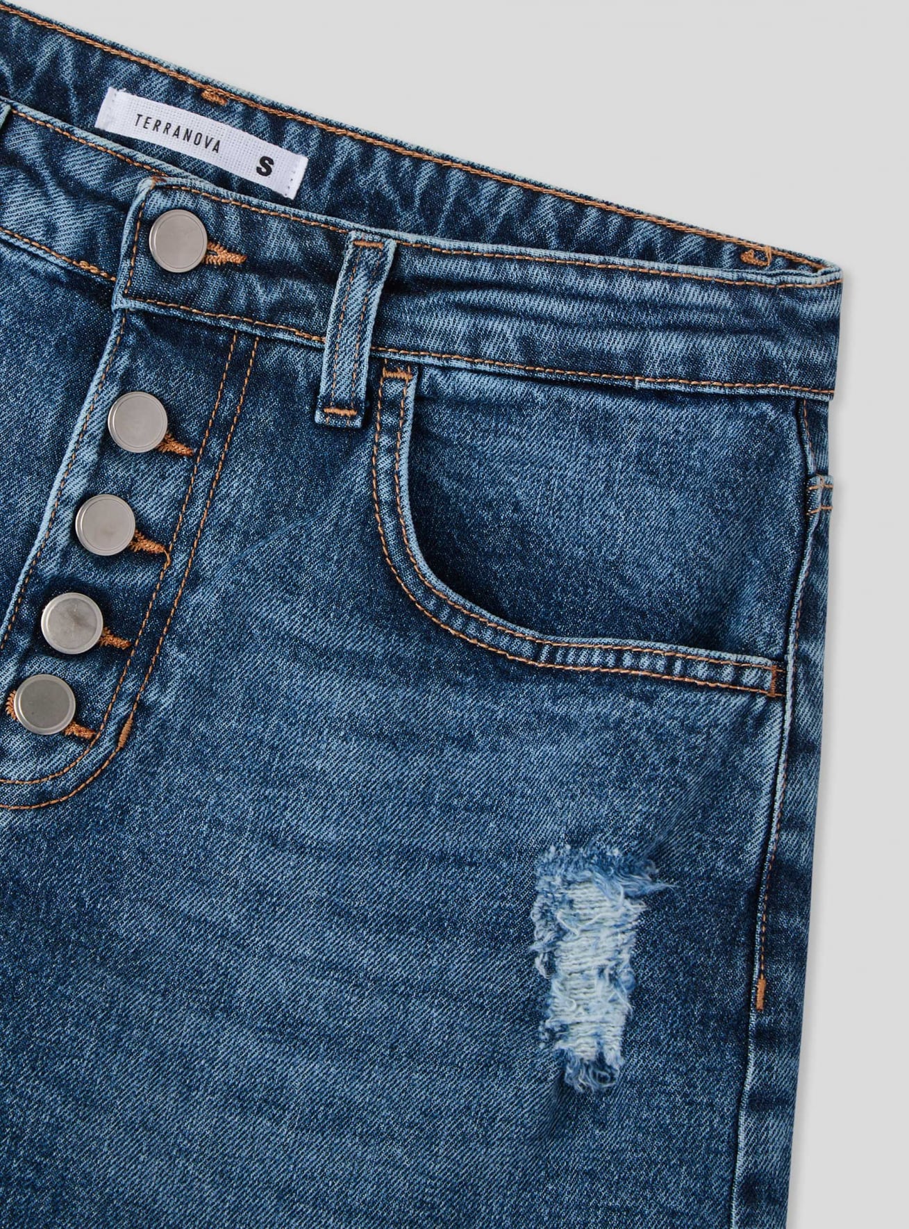 Short en Jeans Femme Terranova