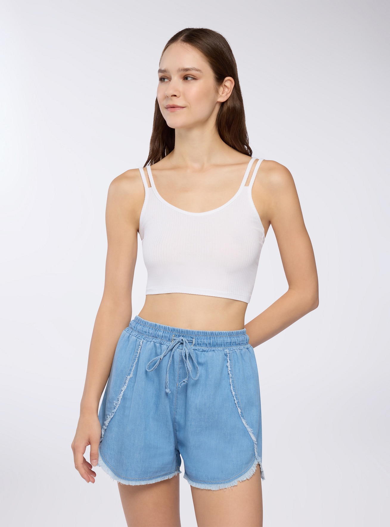 Short pants jeans Woman Terranova