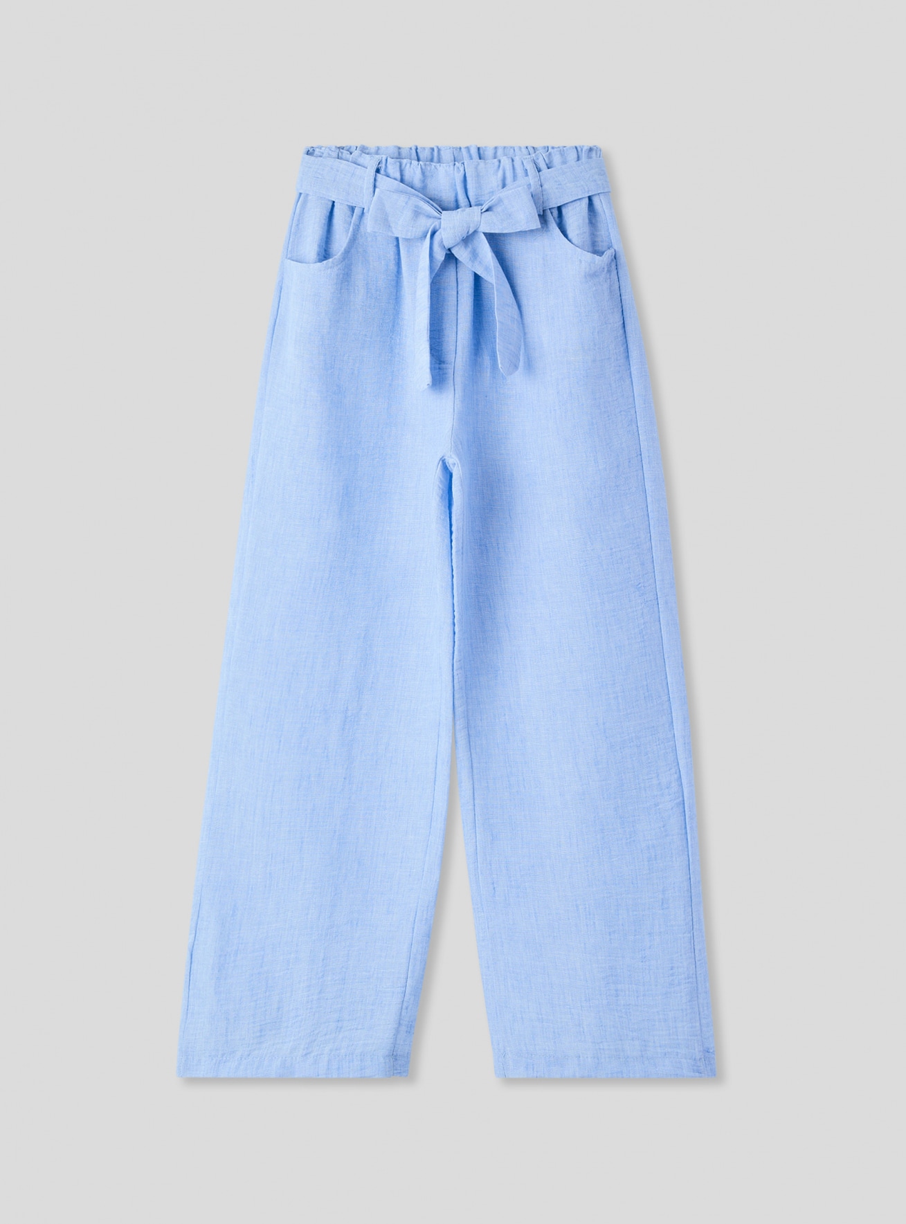 Pantaloni wide leg con cintura