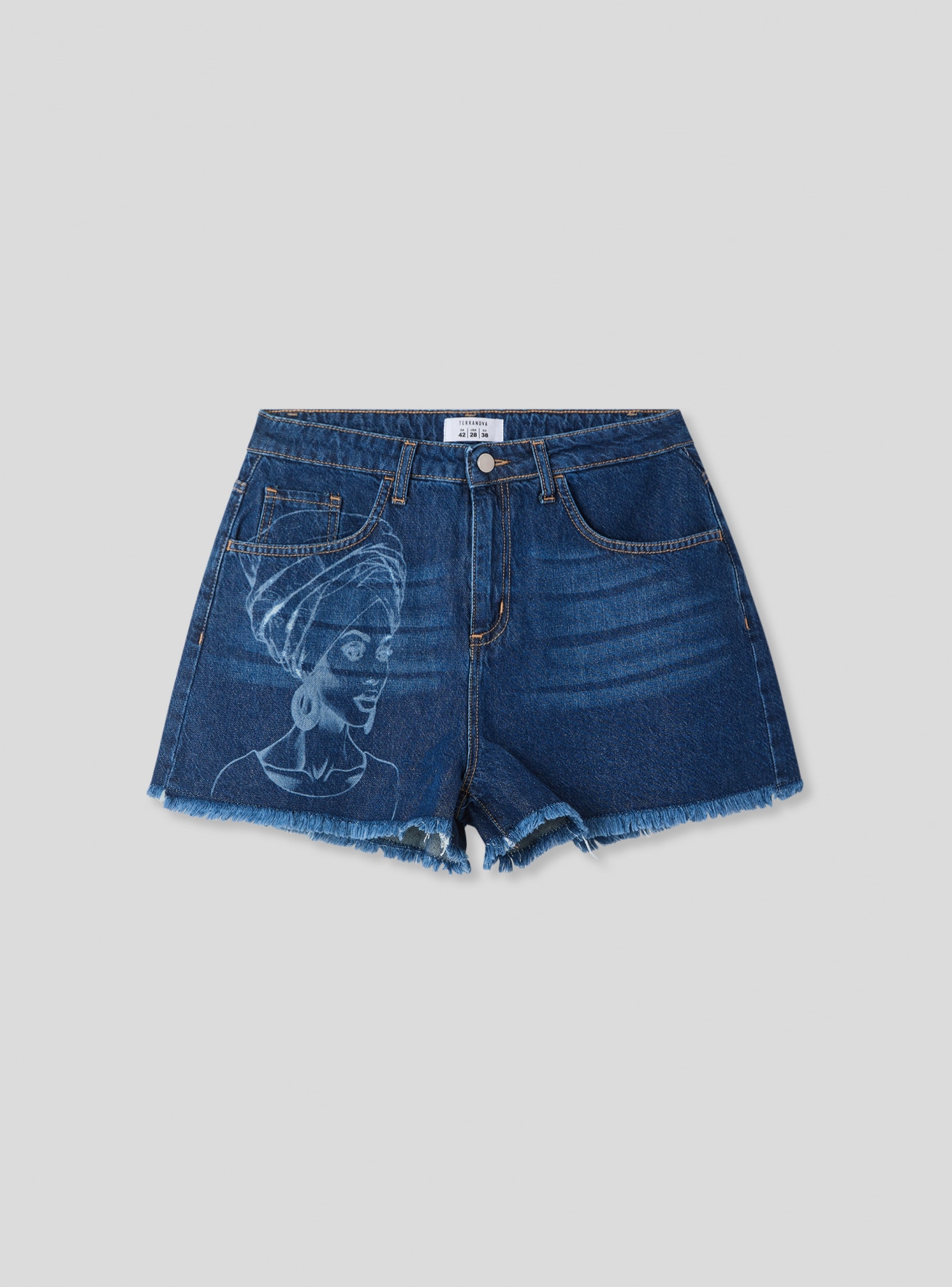 Short en Jeans Femme Terranova