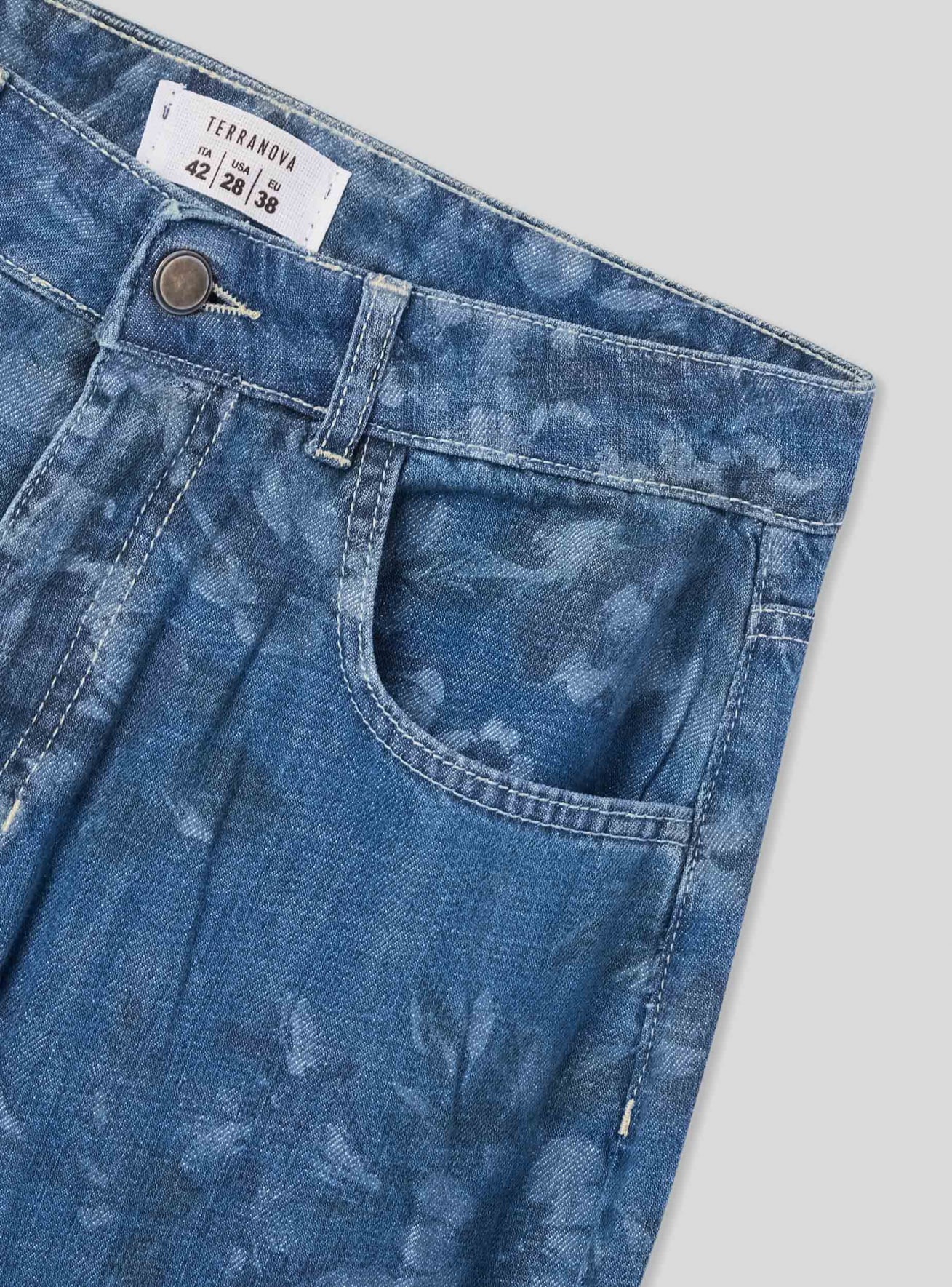 Pantalone Jeans Lungo Damen Terranova