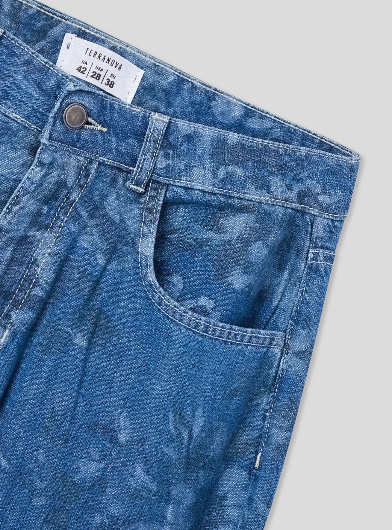 Pantalone Jeans Lungo Donna Terranova