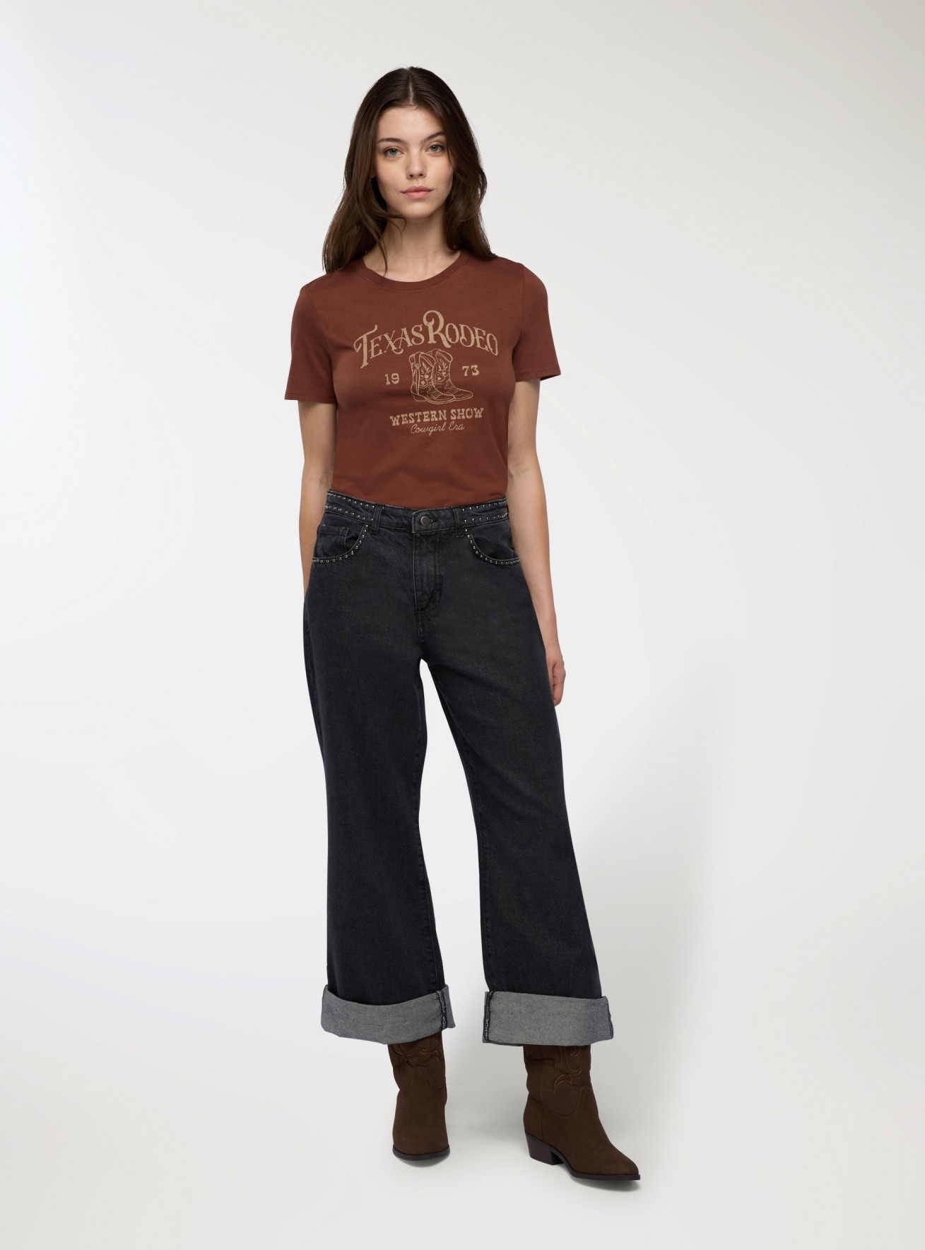 Pantalone Jeans Lungo Donna Terranova