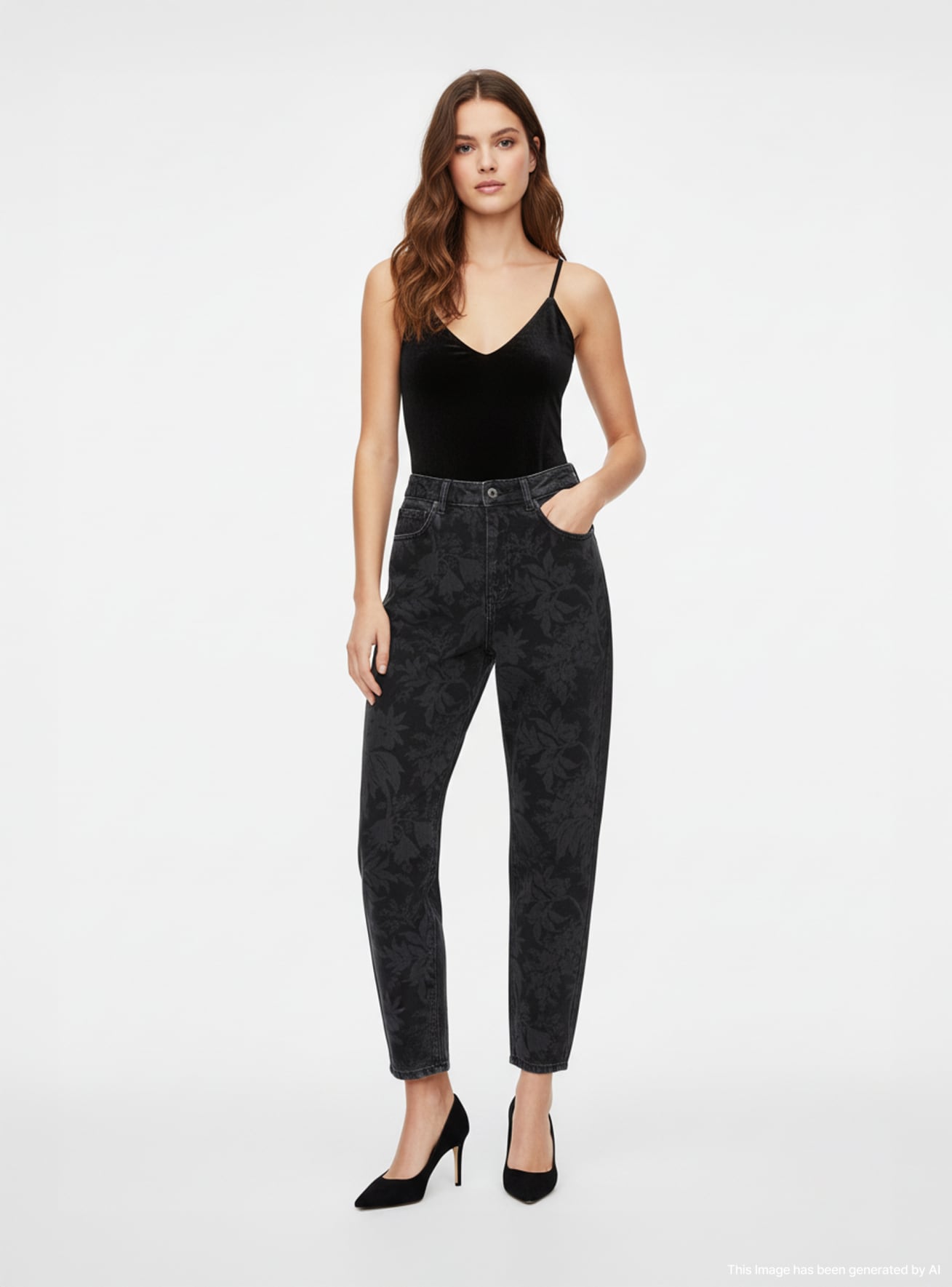 Pantalone Jeans Lungo Donna Terranova