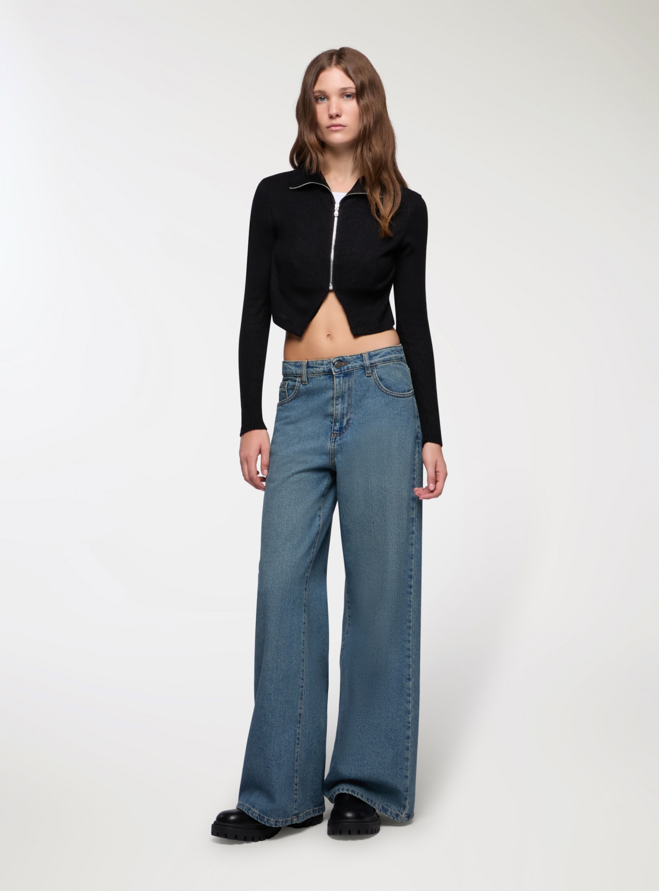 Pantalone Jeans Lungo Donna Terranova