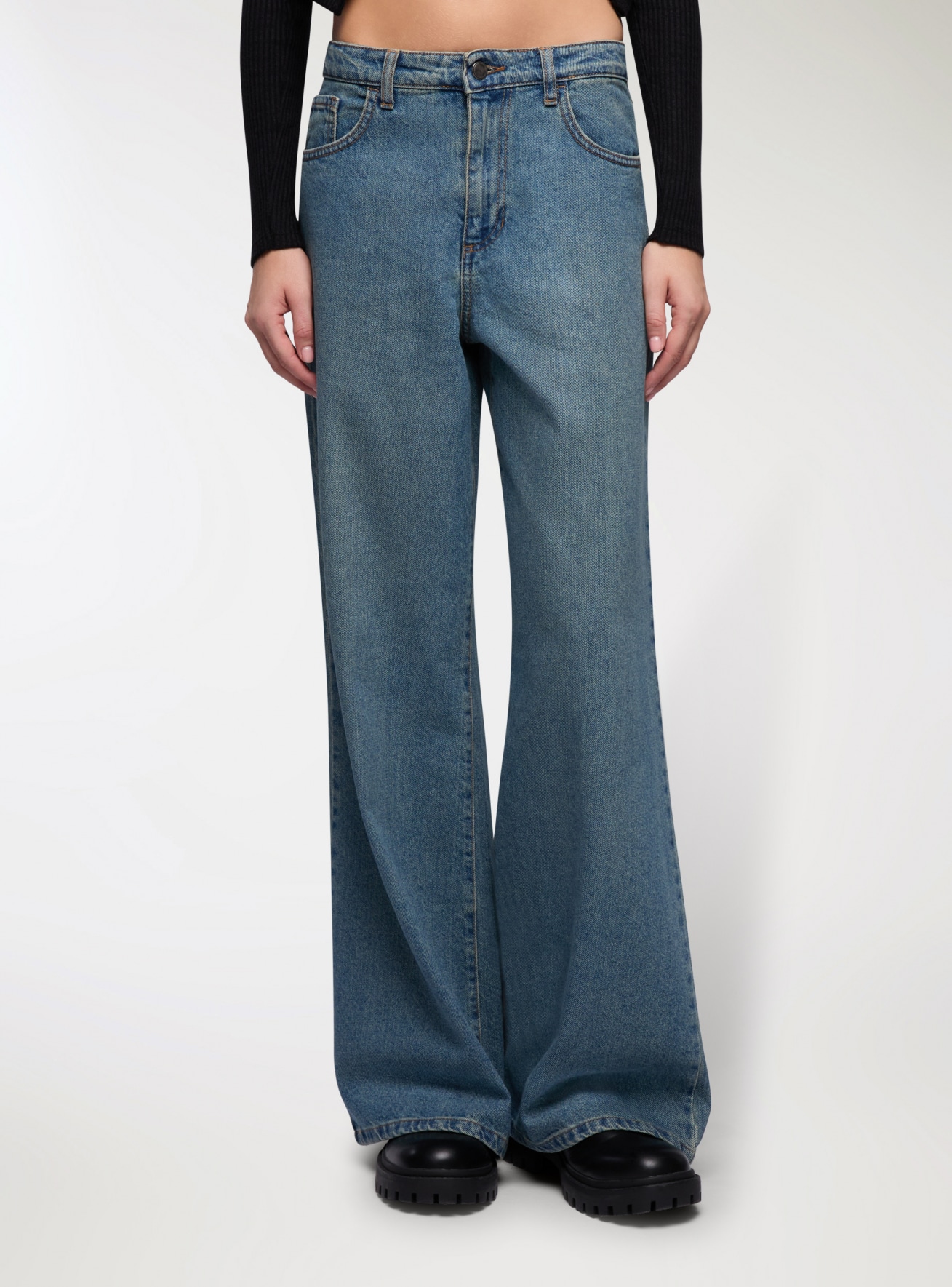 Pantalone Jeans Lungo Donna Terranova