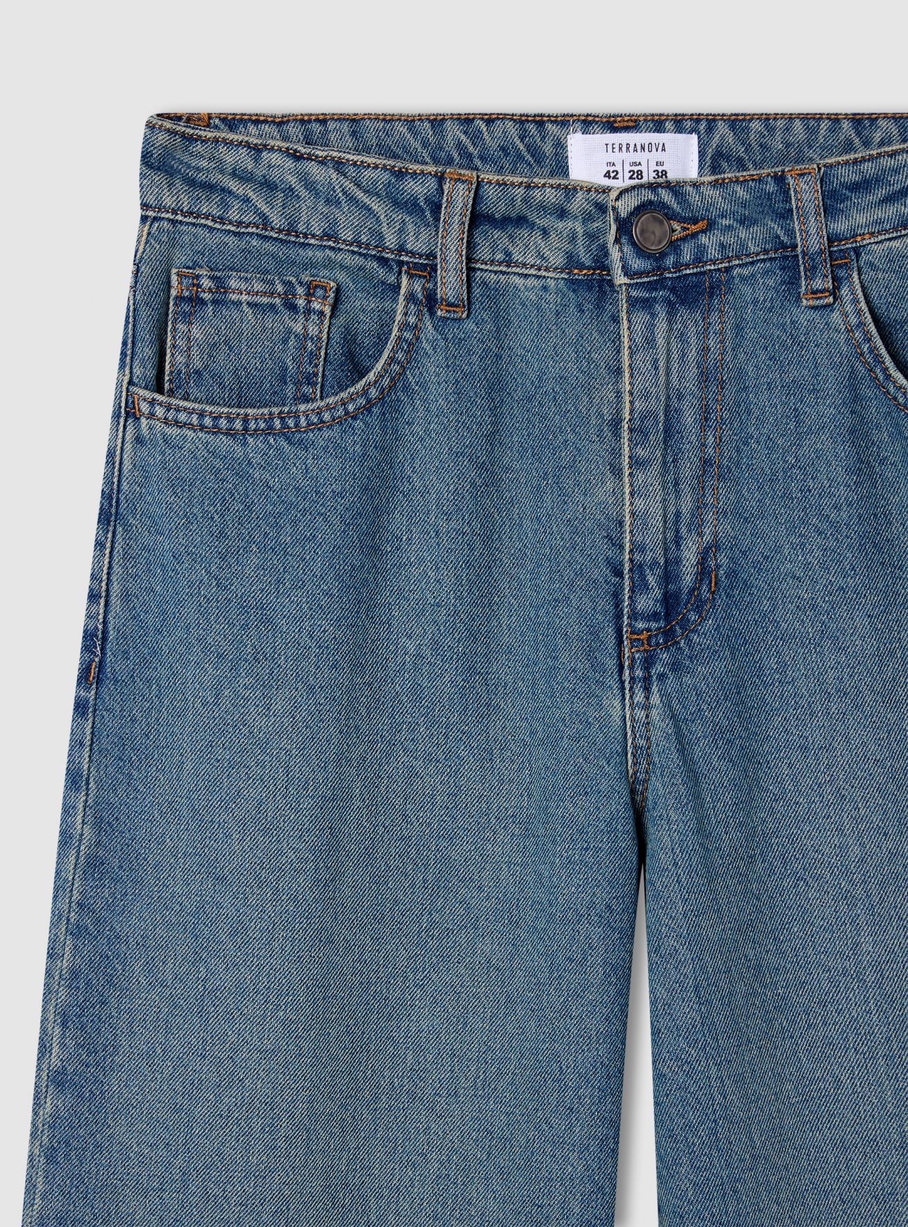 Pantalone Jeans Lungo Donna Terranova