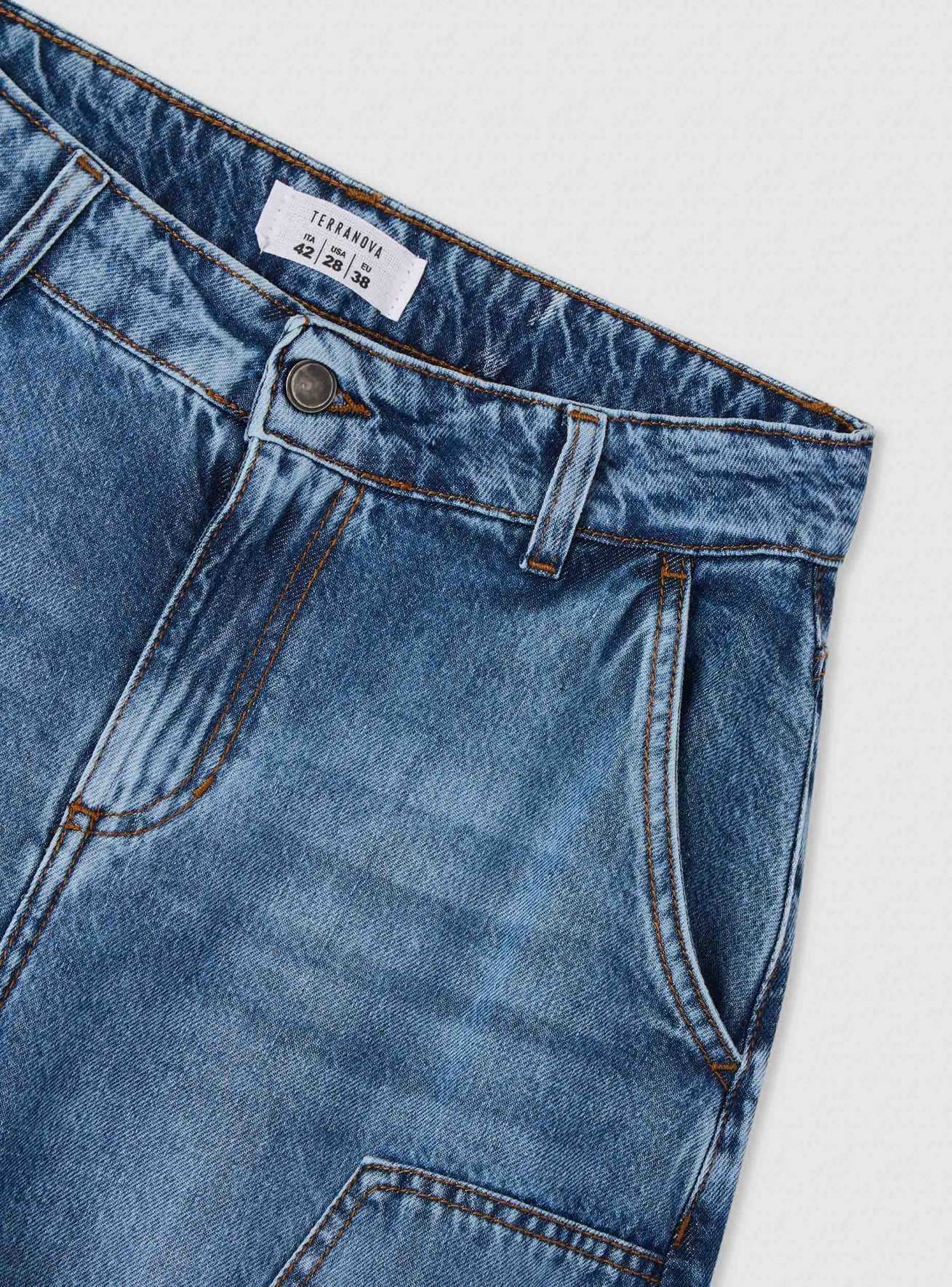 Pantalone Jeans Lungo Donna Terranova