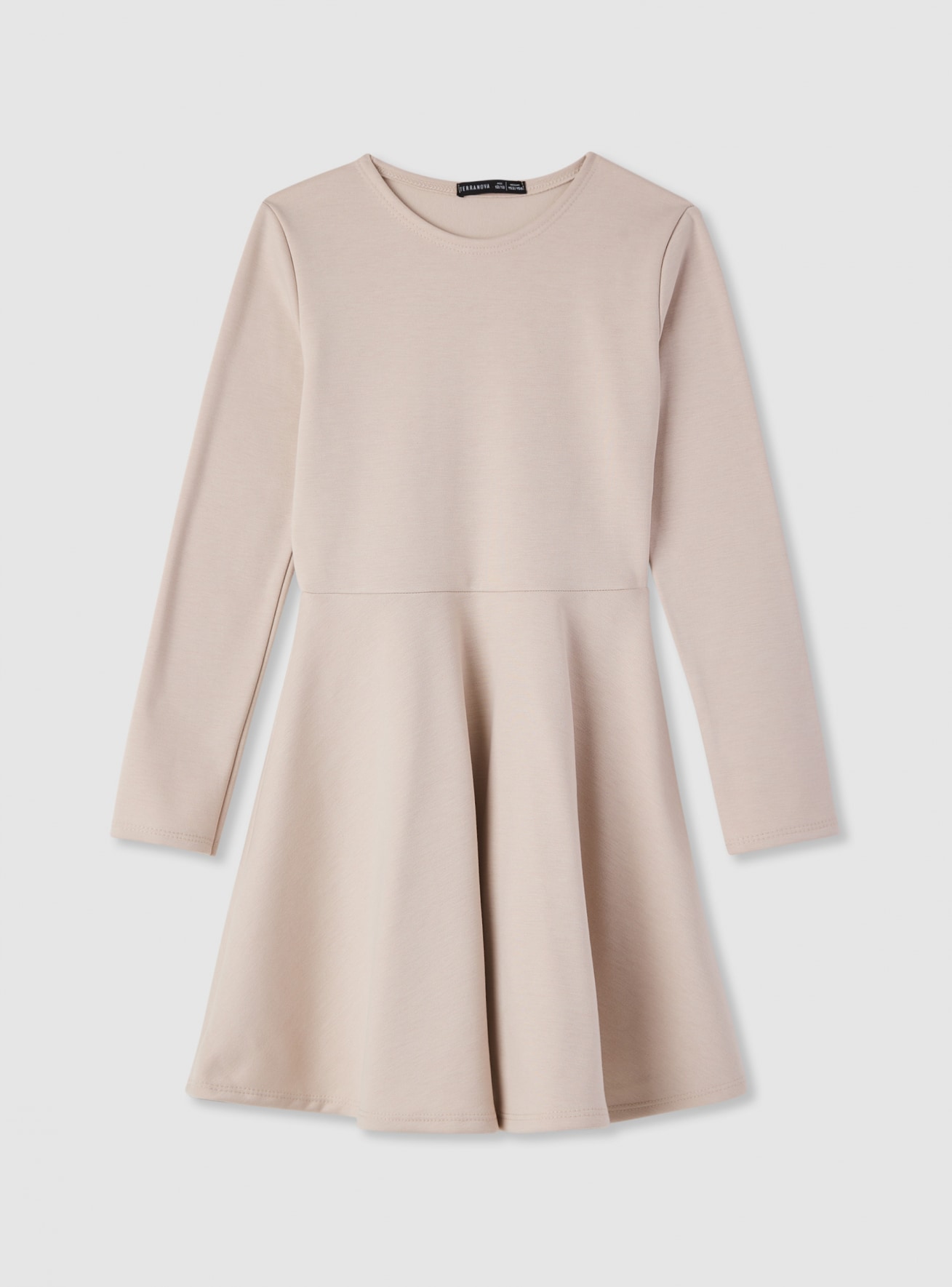 Vestito a ruota con maniche lunghe